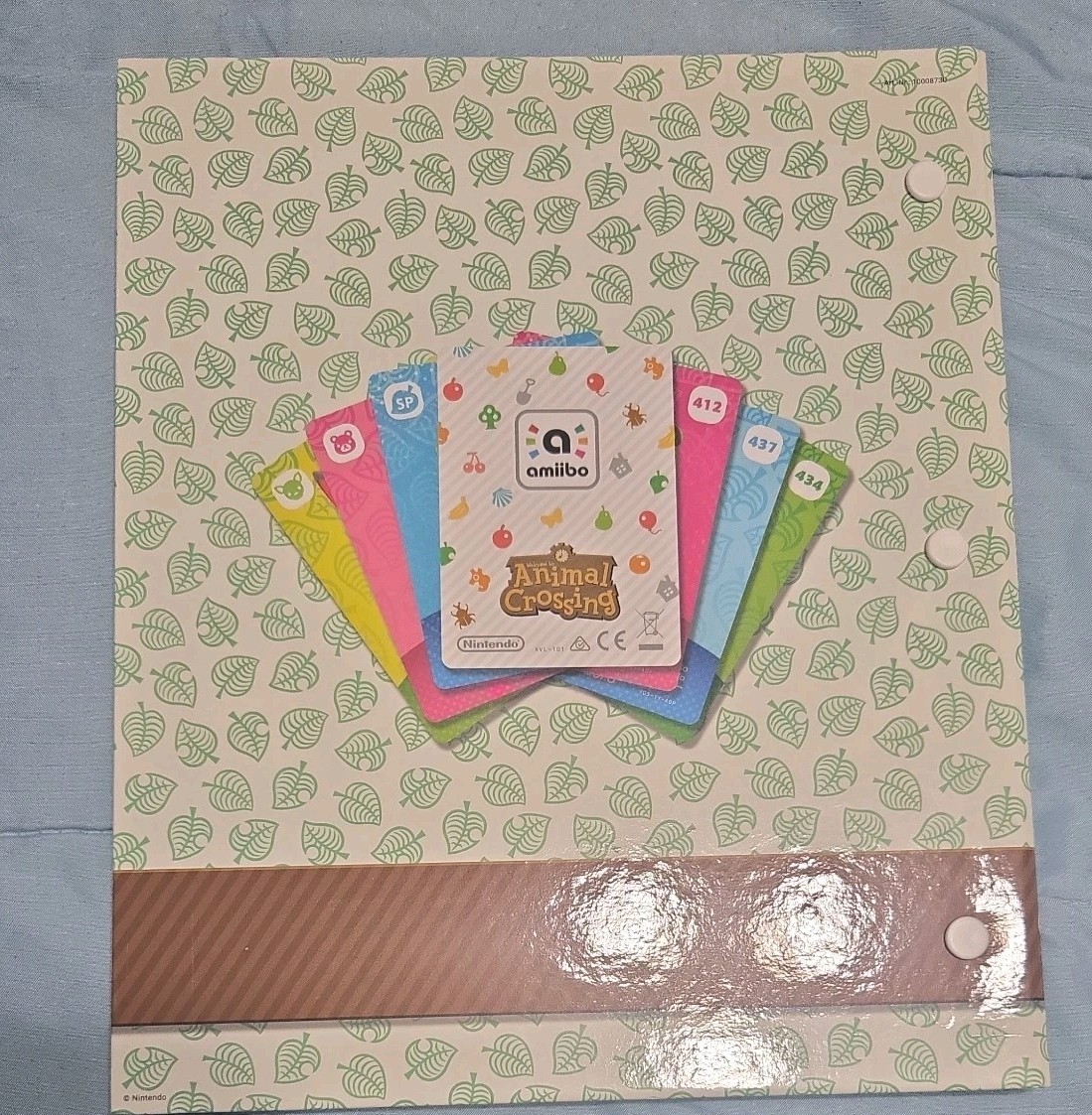 Complete Animal Crossing Series 5 Amiibo Cards & Album, Wisp, Flick, Niko, Ione