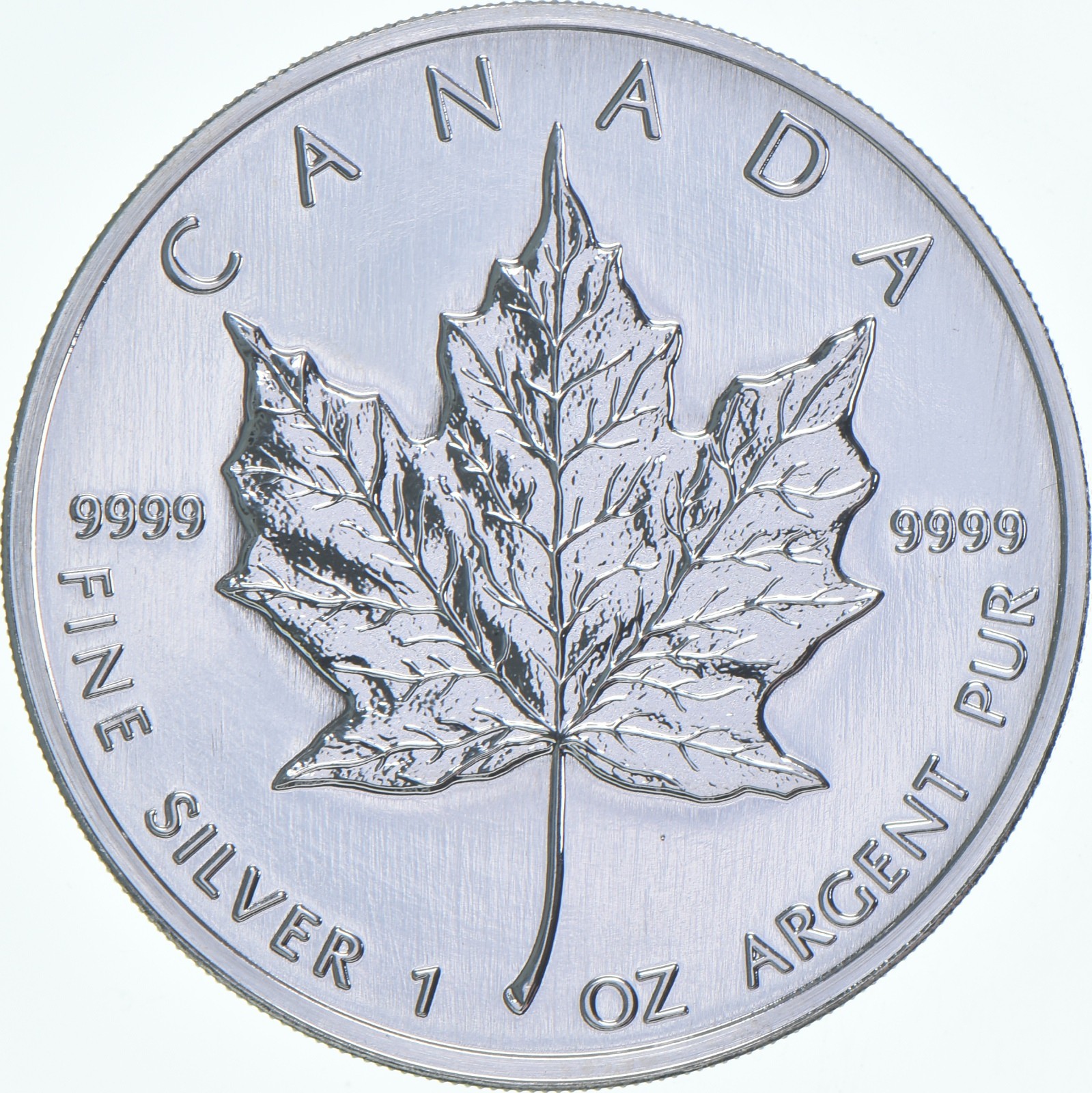 2001 Canada 5 Dollars Silver Maple Leaf 1 Oz Silver BU
