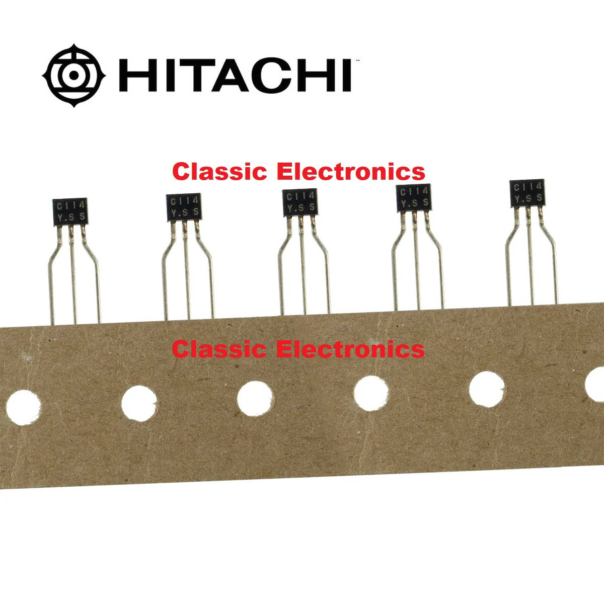 Lot of 5 pcs. Genuine NOS Hitachi 2SC114(Y) Silicon NPN Transistor