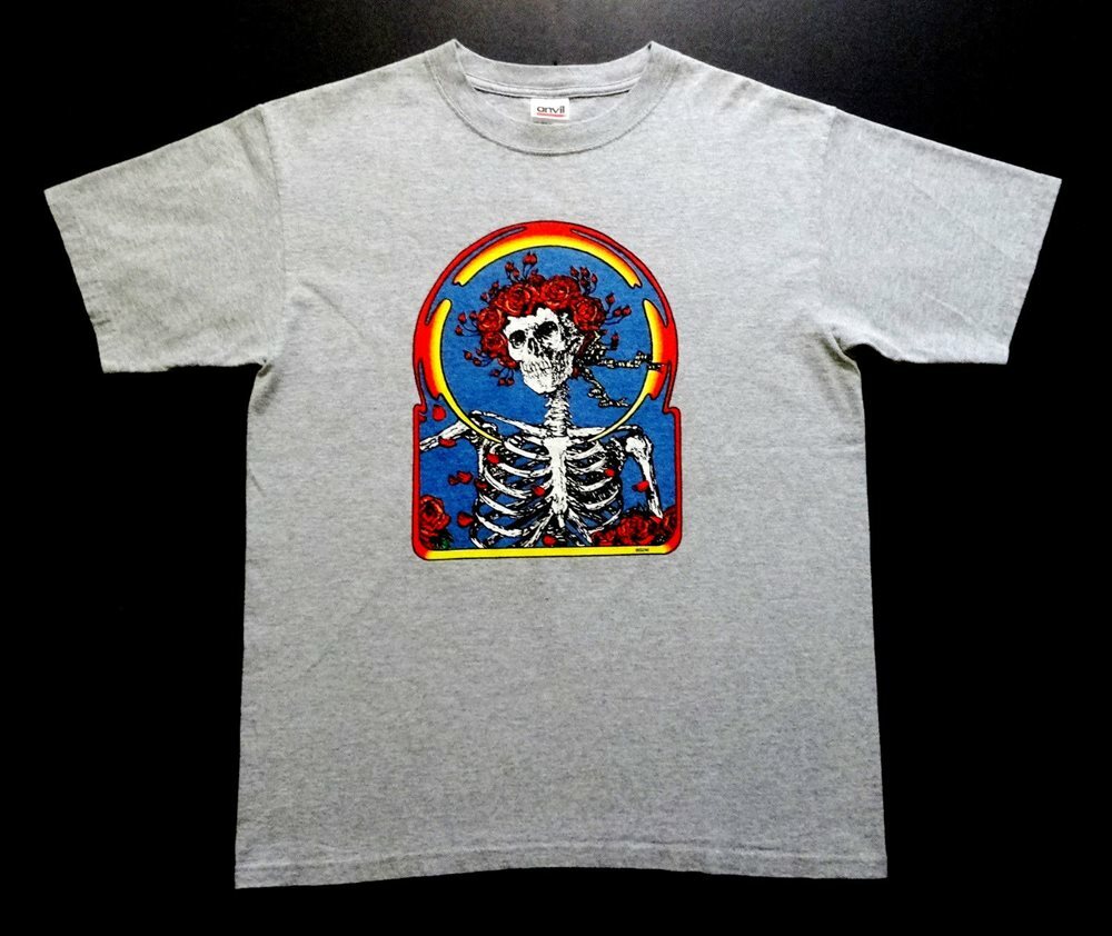 Grateful Dead Skull and Roses shirt (size XL)  Bertha Grateful Dead GARCIA WEIR