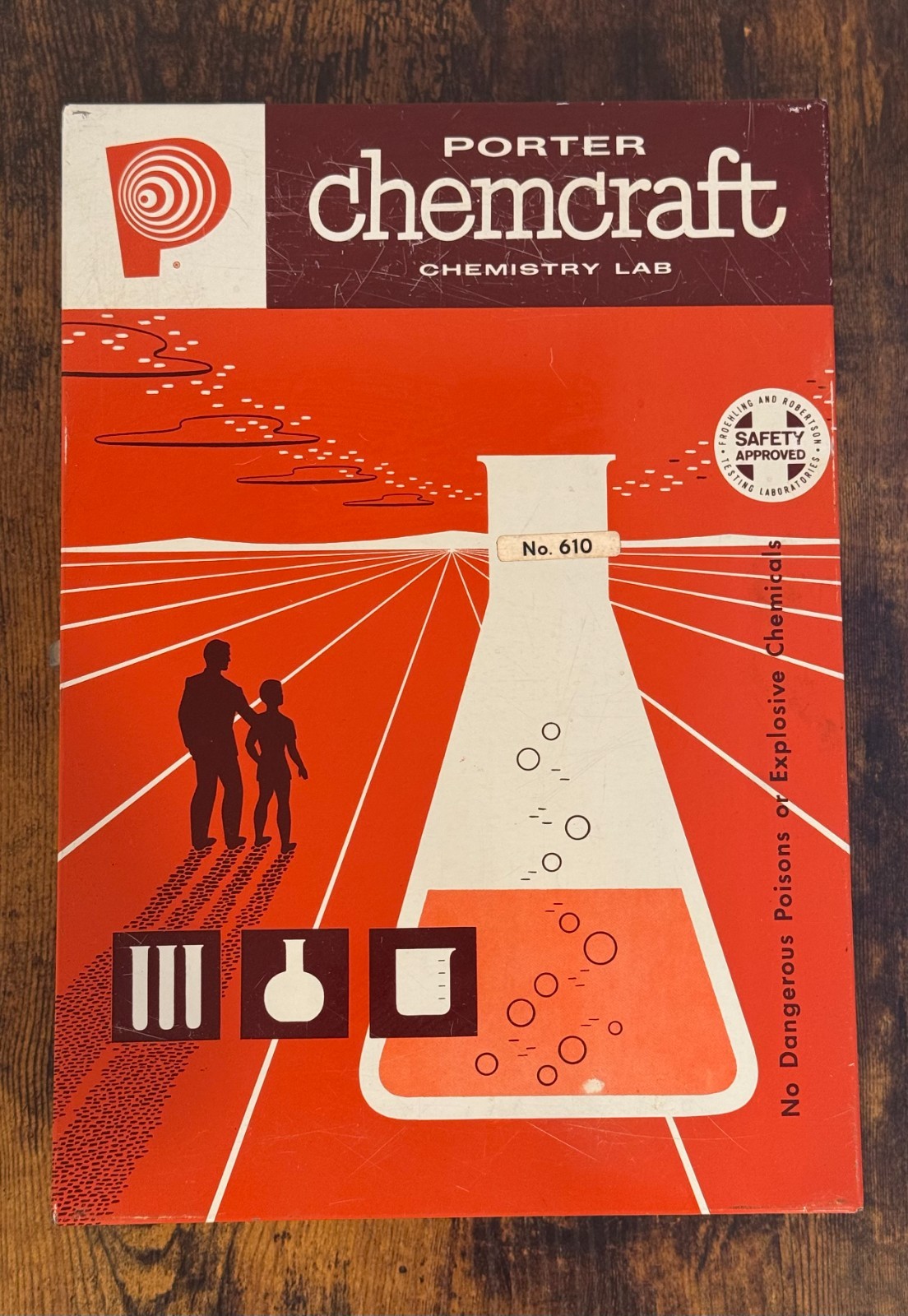 Vintage 1950s /1960s Porter Chemcraft Chemistry Lab Set No. 610