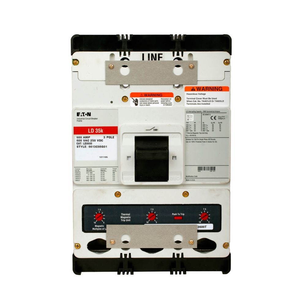 NIB - Eaton - HLD3600 - Complete Molded Case Circuit Breaker