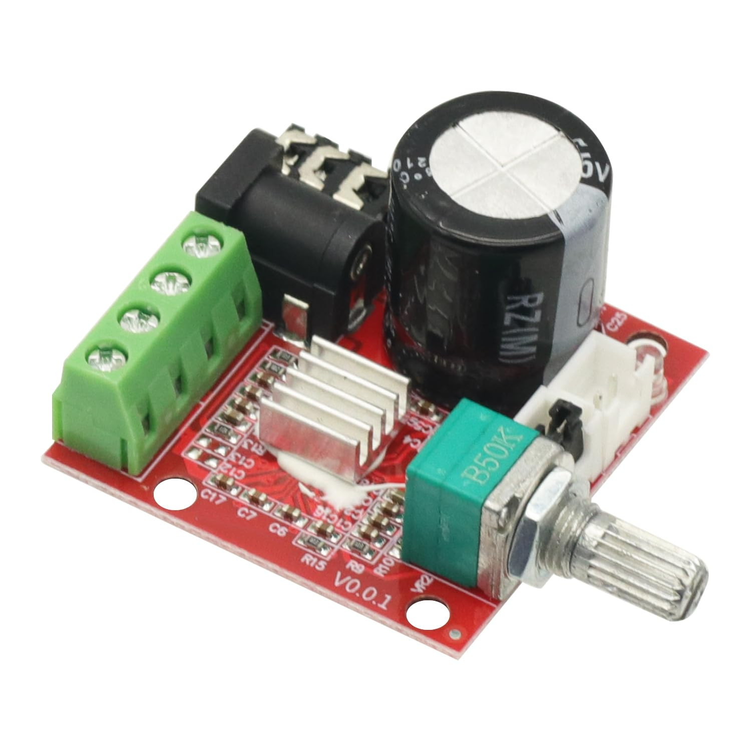 2 Pcs PAM8610 Mini Audio Stereo Amplifier Board 2X10W Dual Channel D Class DC...