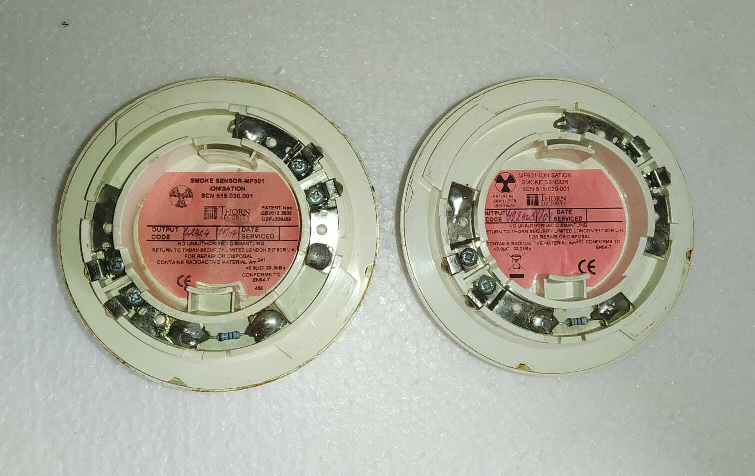 MF501 IONISATION SMOKE SENSOR 516.030.001 THORN SECURITY LIMITED