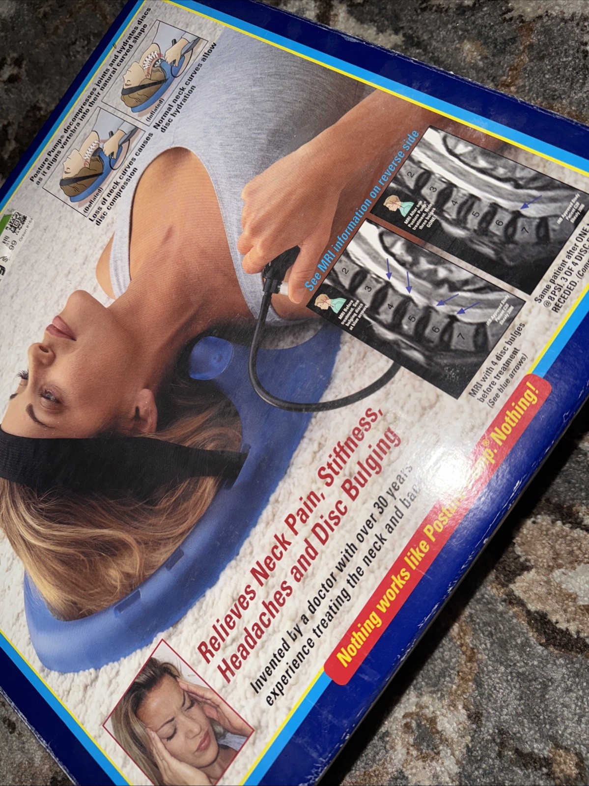 Posture Pump Professional Model 1000 Neck Exerciser Cervical Disc Hydrator