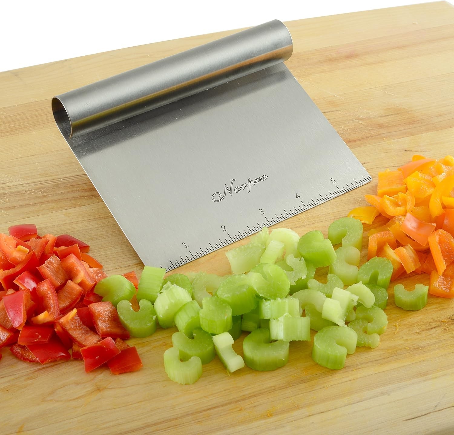 Norpro Stainless Steel Scraper Chopper 6"x4" Kitchen Baking Tool