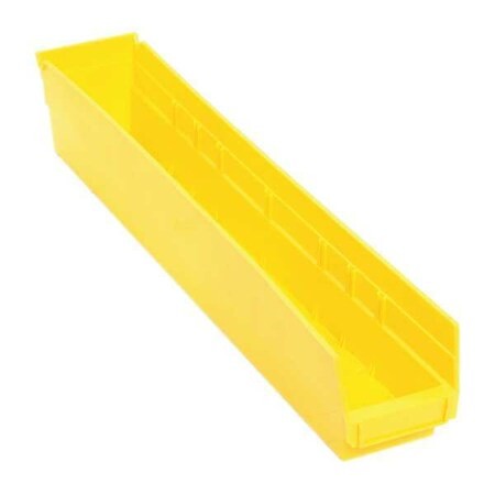 Quantum Storage Systems Qsb105yl Yellow Shelf Bin, 23-5/8"L X 4-1/8"W X 4"H