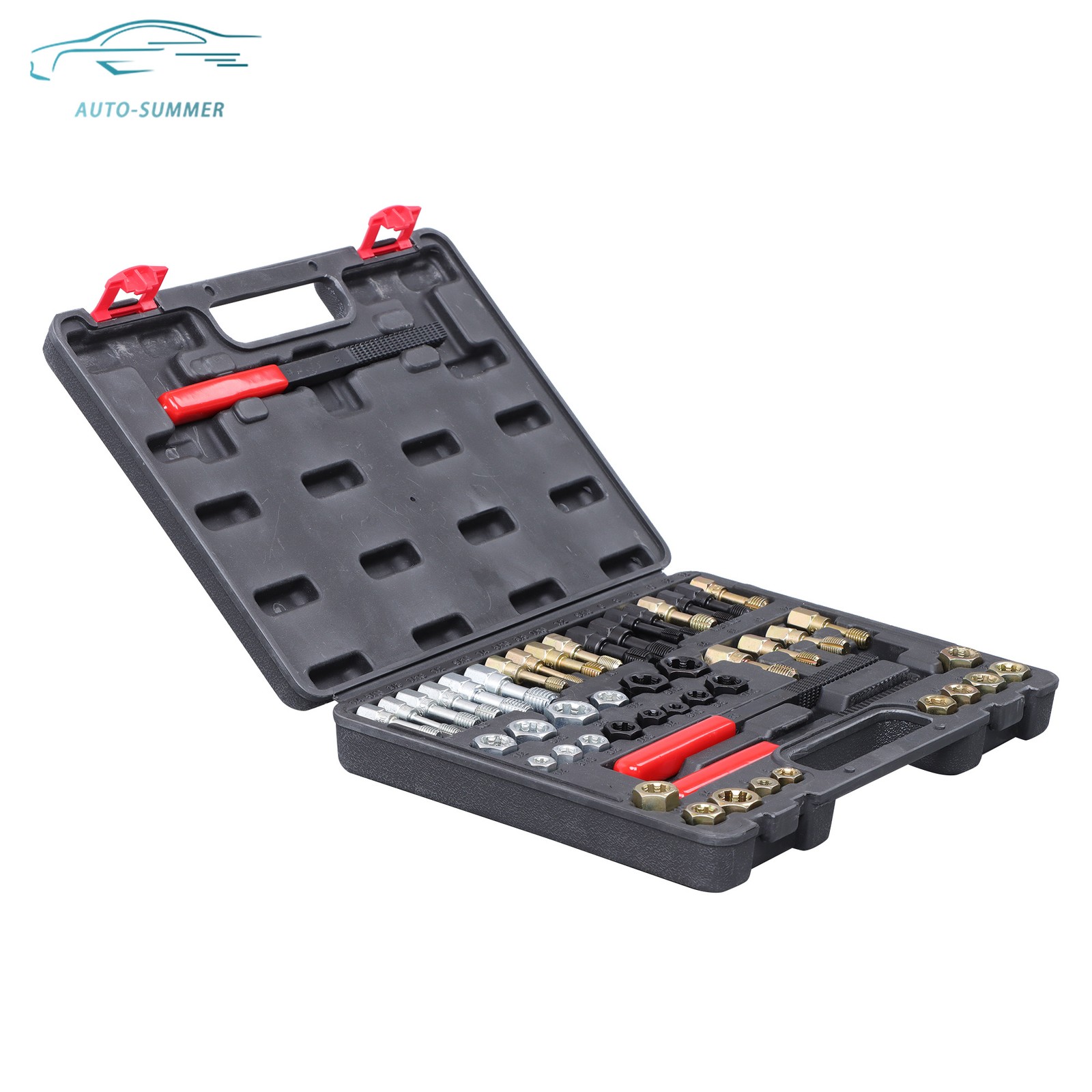 49Pcs Thread Repair Chaser Set UNF UNC and Metric Thread Restorer Tool Kit