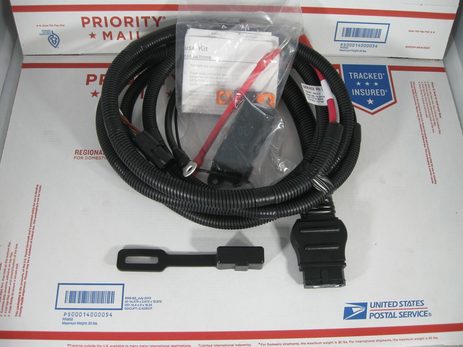 GENUINE OEM BLIZZARD SNOWEX TRUCKSIDE BT CABLE FLEETFLEX 72527 72168 42014 90730