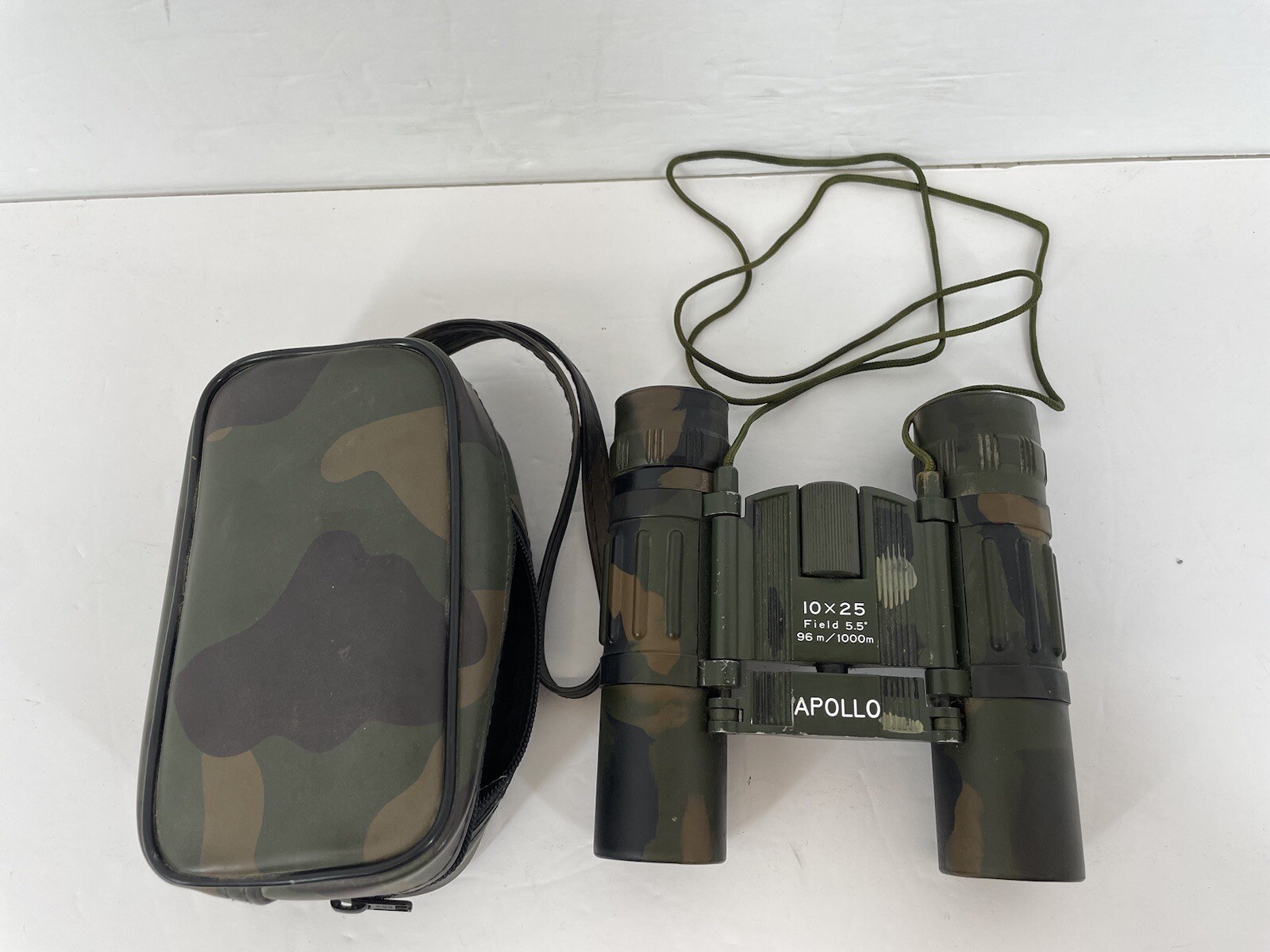 Apollo 10x25 Field 5.5 96m/100m Camouflage Folding Compact Binoculars