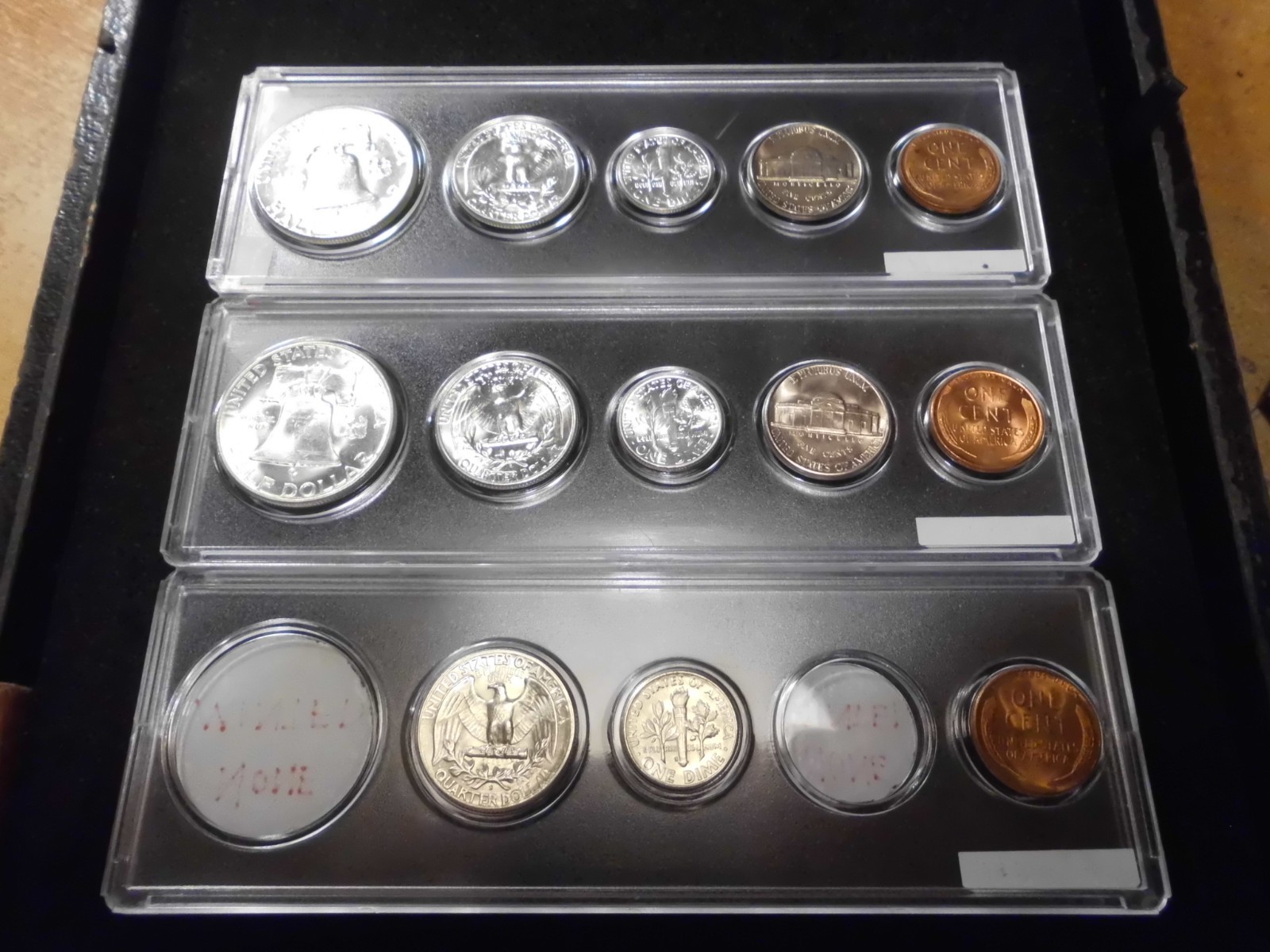 1950 P/D/S GEM UNCIRCULATED B/U MINT SET - 90% SILVER -