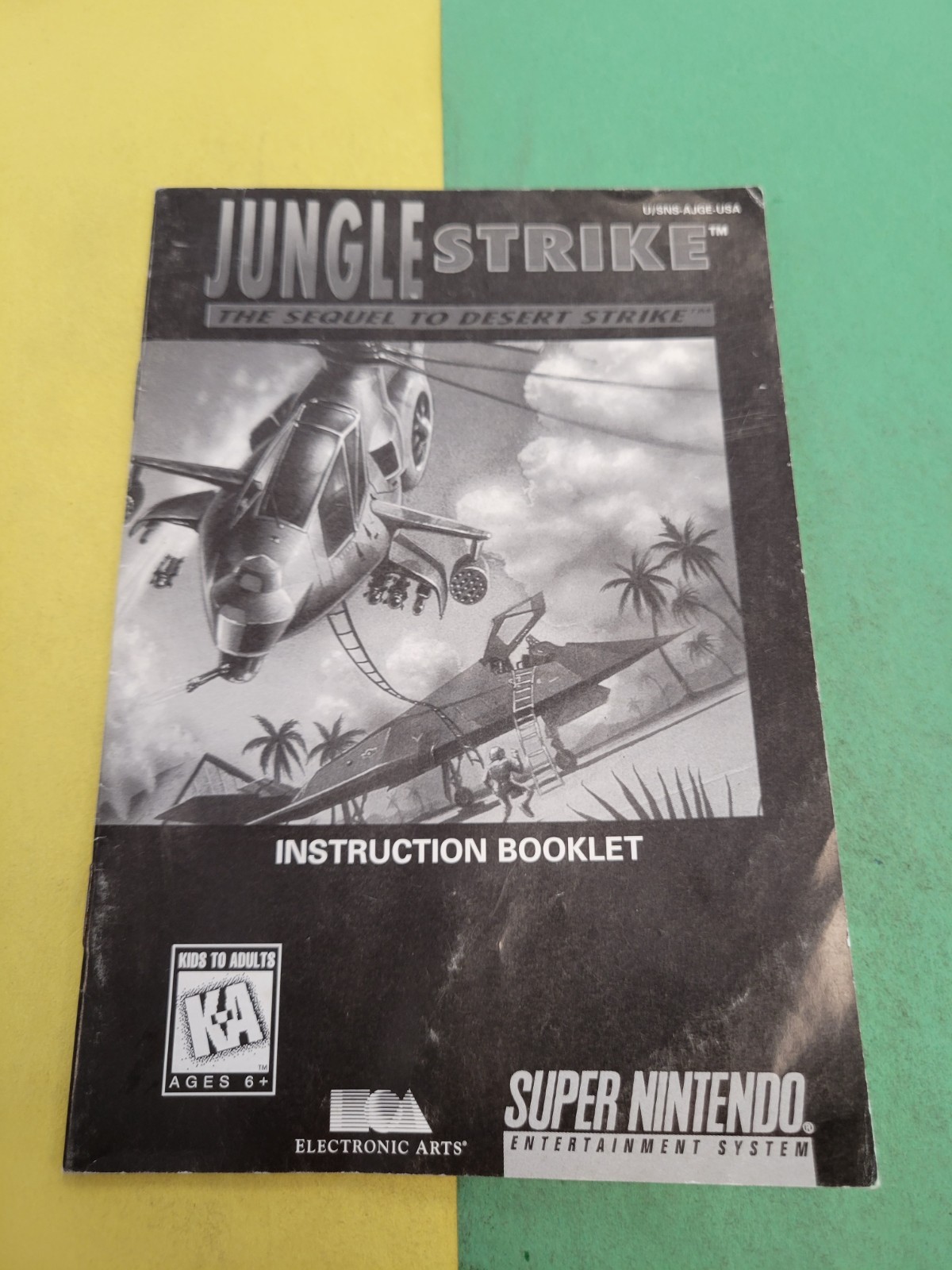 Jungle strike snes Manual Only