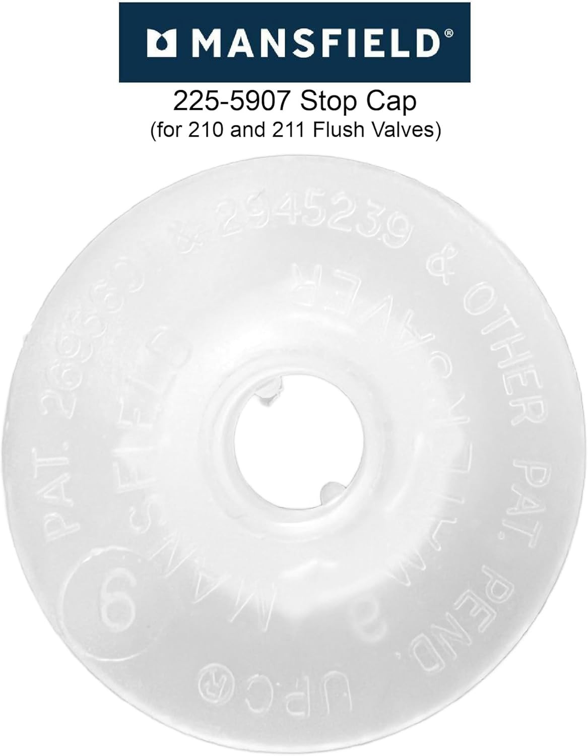 225-5907 Stop Cap for 210 and 211 Flush Valves