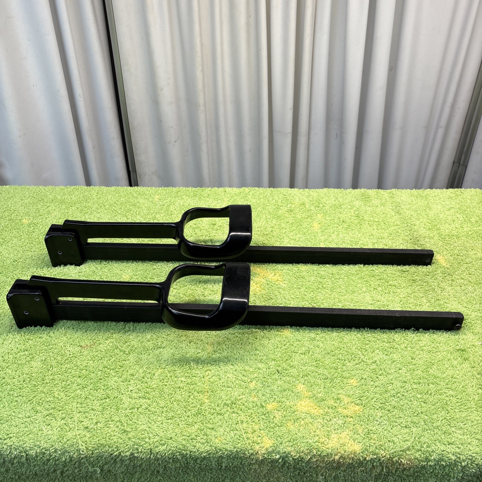 LOT OF (2) MIDMARK RITTER exam table stirrups foot support