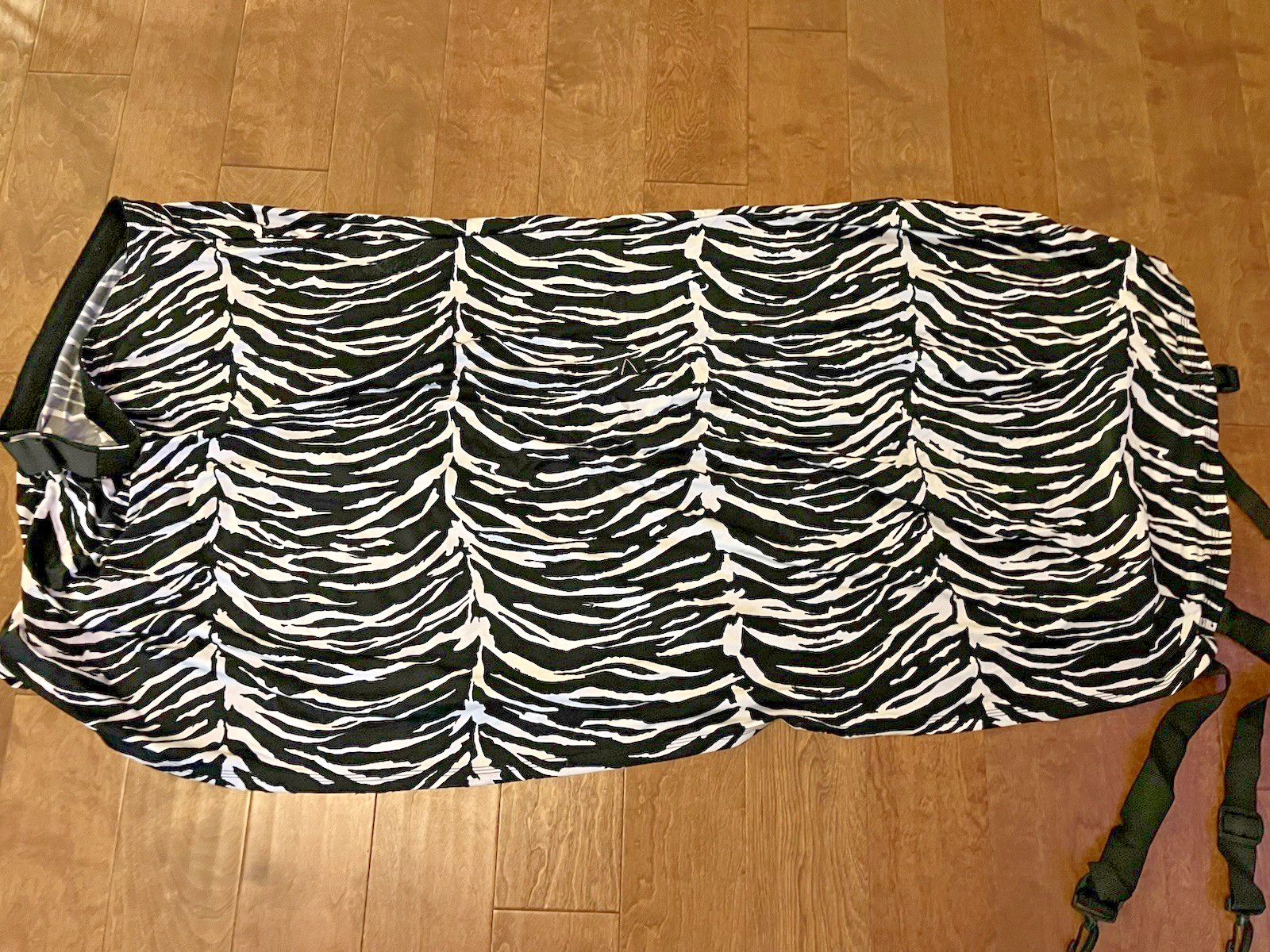 Sleazy Sleepwear for Horses Body Cover  Lycra-Extra Small (60-64)-Zebra Print