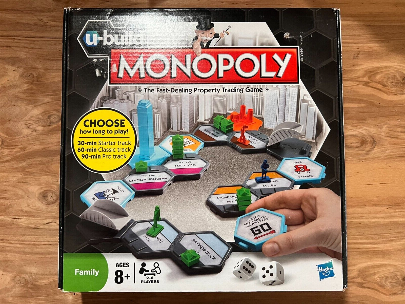 "NEW"  Hasbro - U-Build Monopoly Board Game - NEW IN BOX
