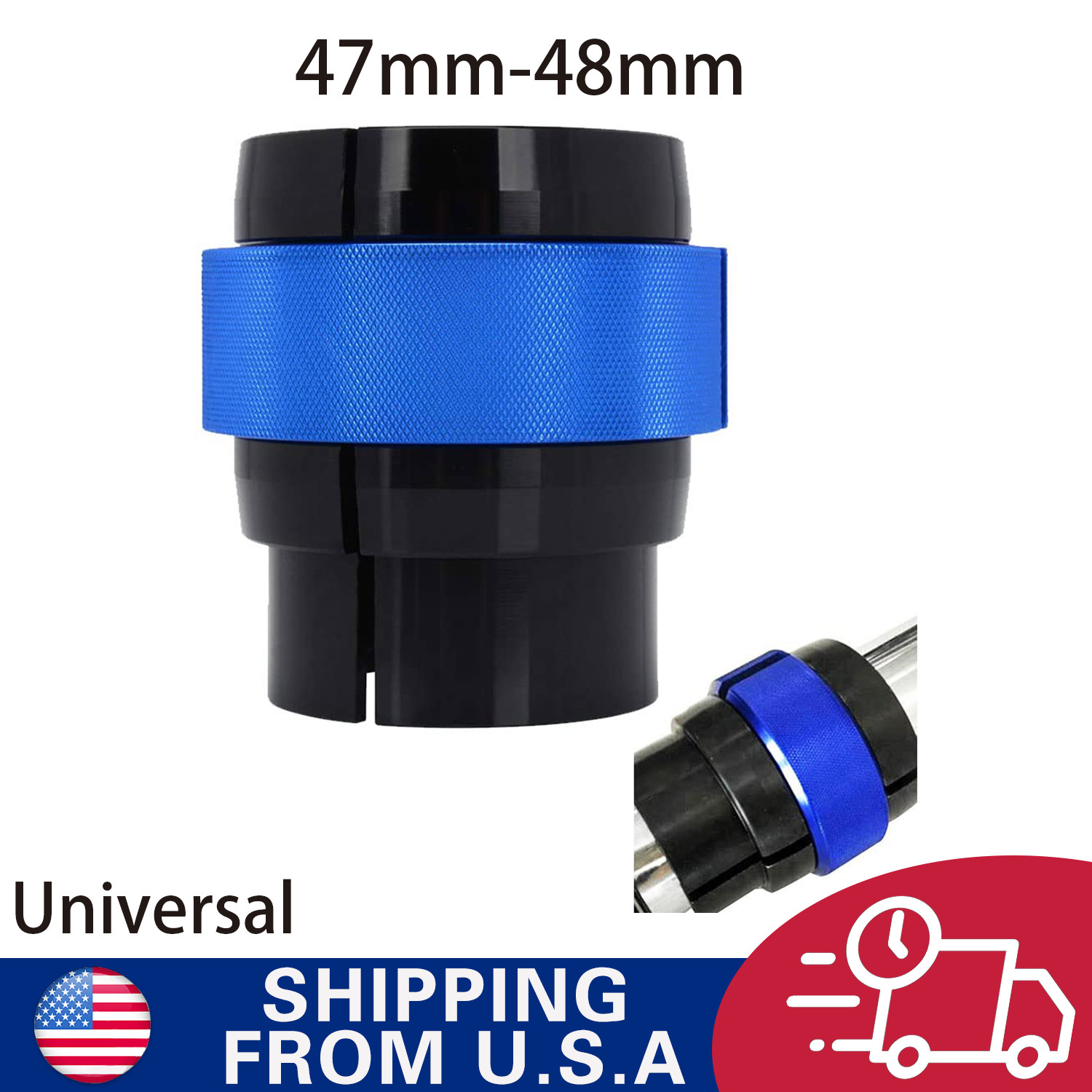 47MM-48MM Fork Oil Seal Driver Tool for Universal Motorcycle Dirt Bike Blue