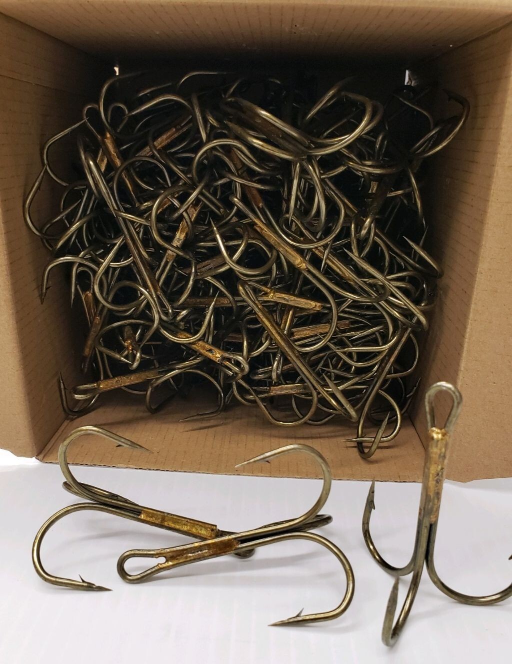 Treble Hooks size 8/0   36pcs New Bronze