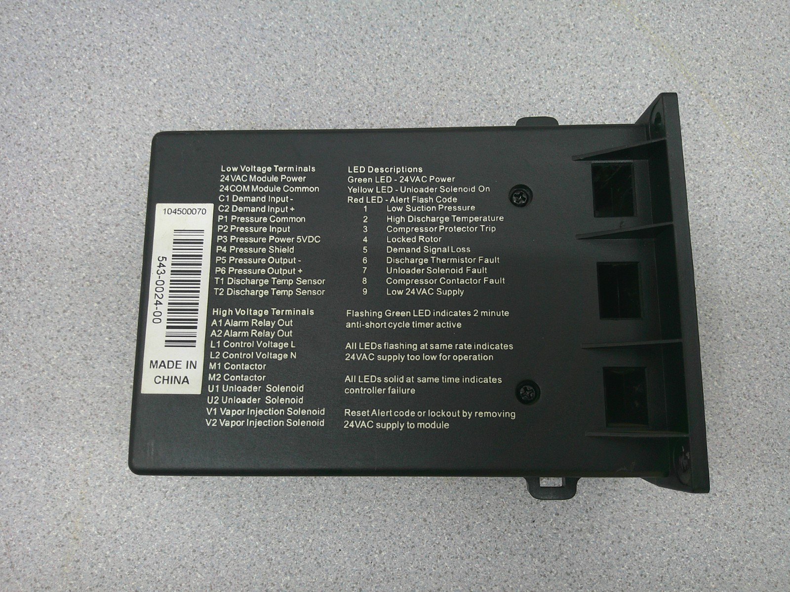 COPELAND SCROLL DIGITAL COMPRESSOR CONTROLLER 543-0024-00