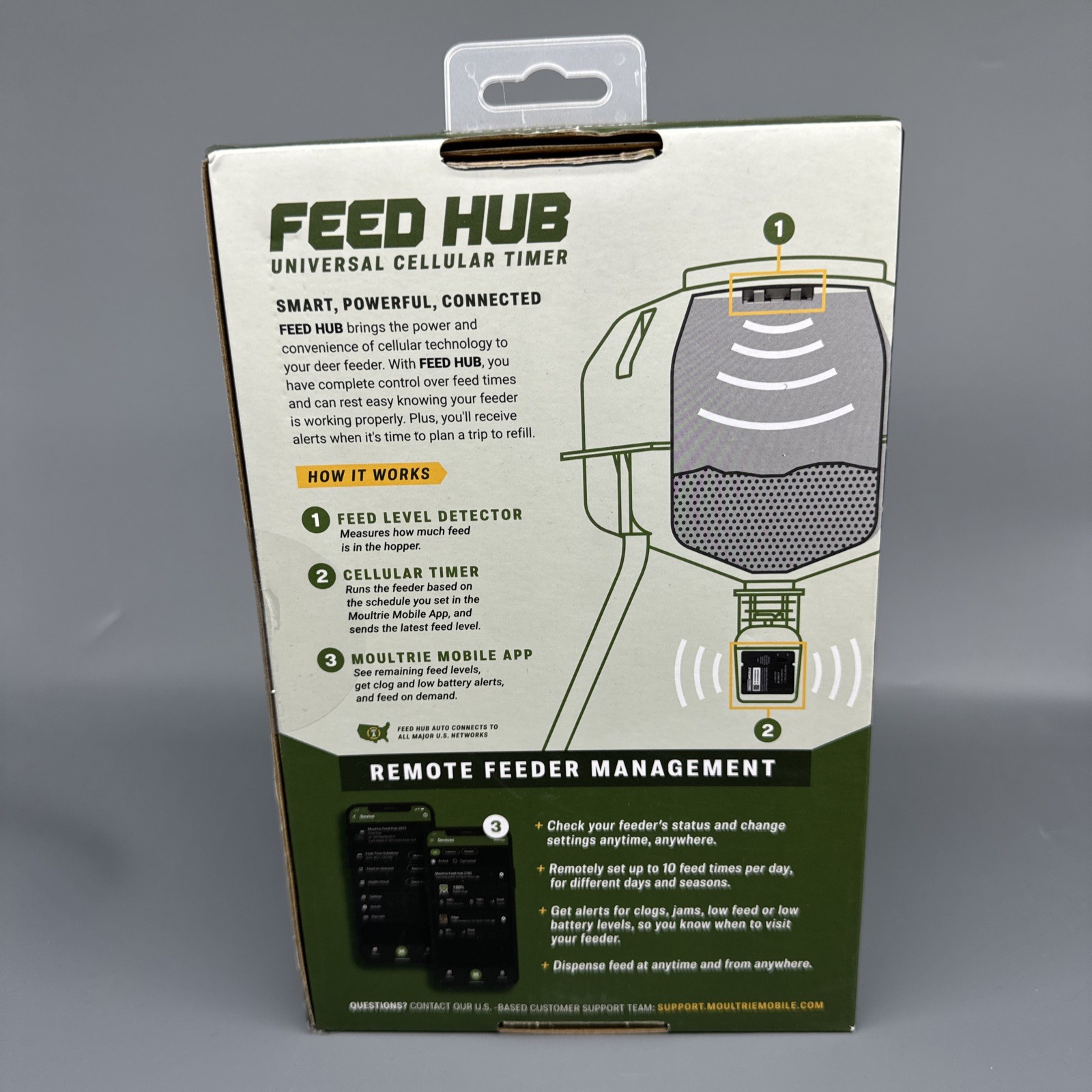 Moultrie Mobile Feed Hub Universal Cellular App Controlled Timer NEW SEALED BOX!