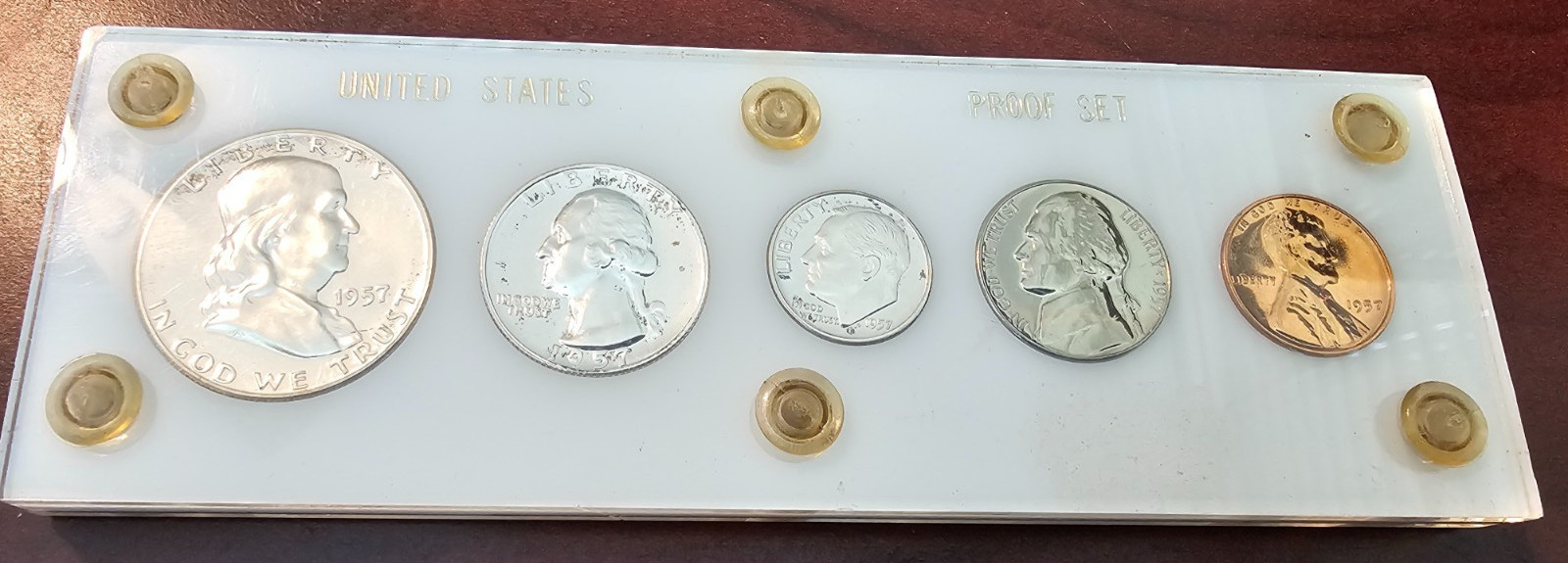 1957 US Silver Proof Set in Capital Holder 90% Silver