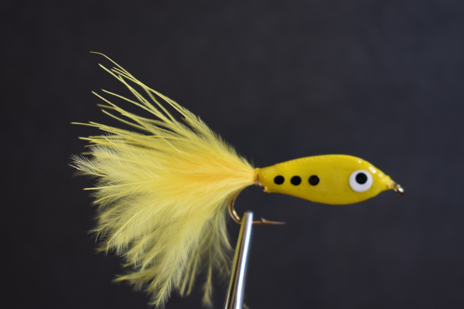 All Yellow  w/ Spots EPOXY MINNOW Nymph Fishing Flies 1 Fly, U Choose