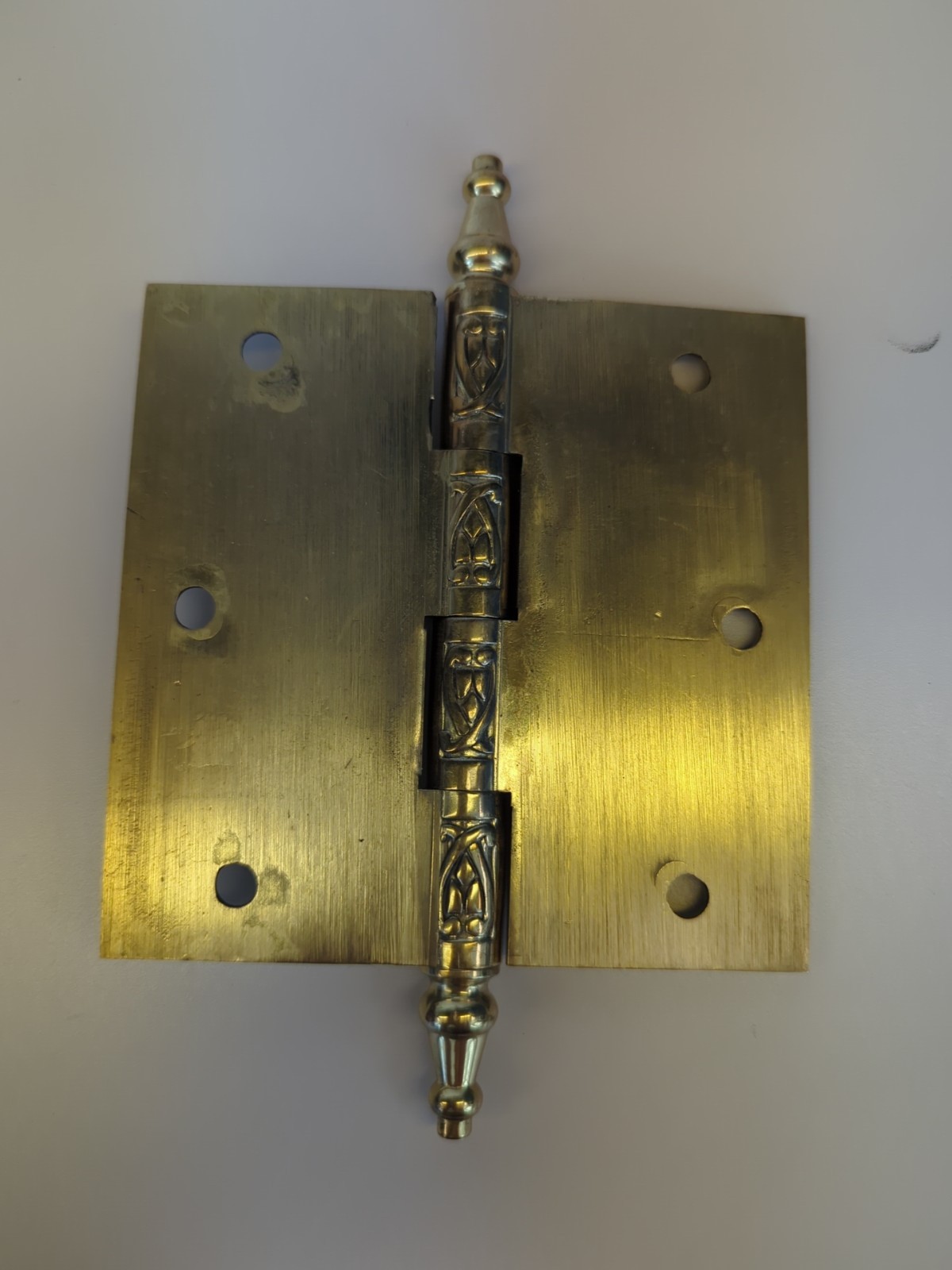 NEW Solid Brass Door Hinges 4 inch *Van Dyke's Restorers Vine Design -Hand Cast