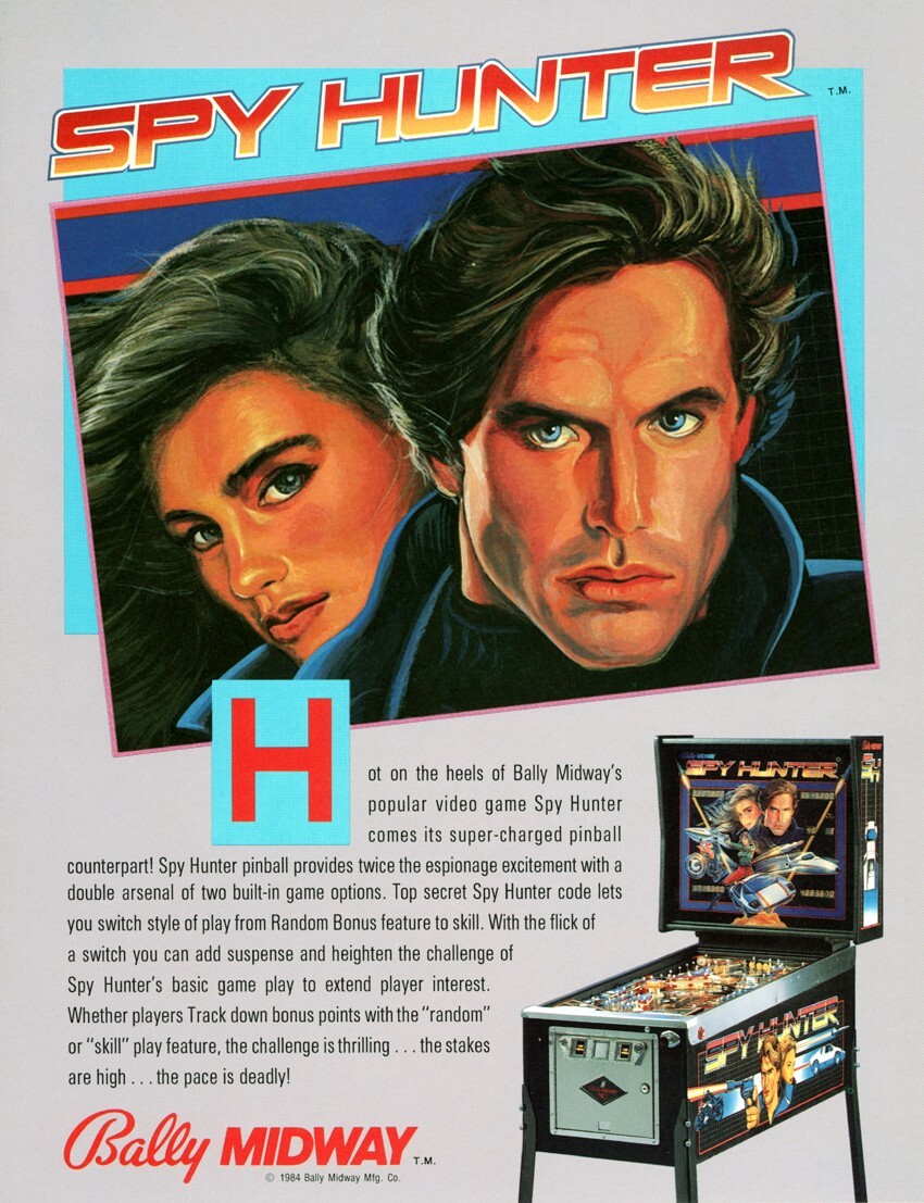 1984 Bally / Midway Spy Hunter Pinball Machine Rubber Ring Kit