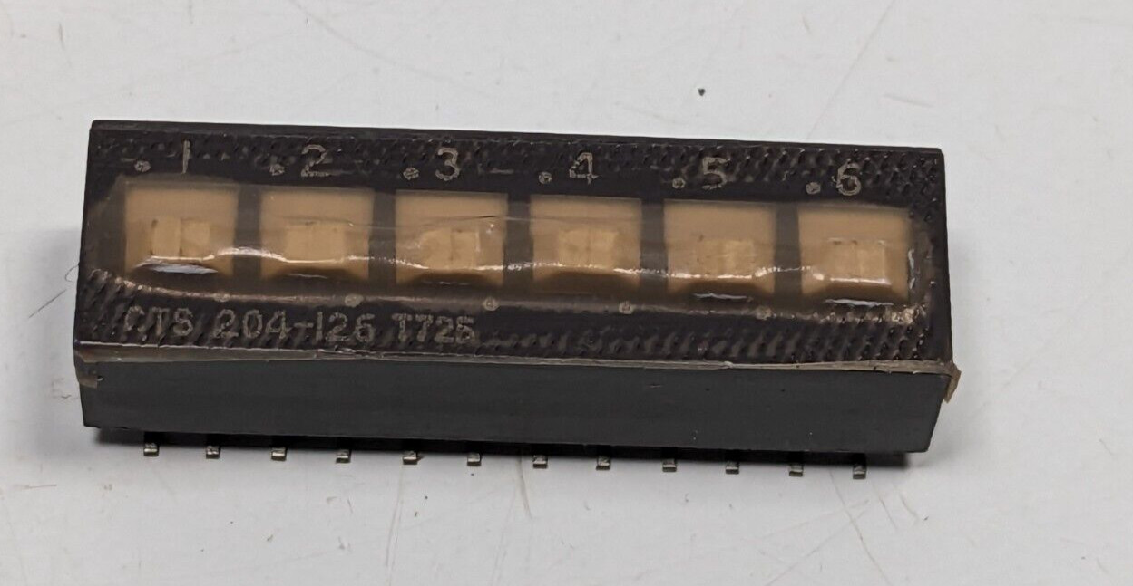NEW CTS Electrocomponents SWITCH SLIDE DIP SPDT 50MA 24V - 204-126ST