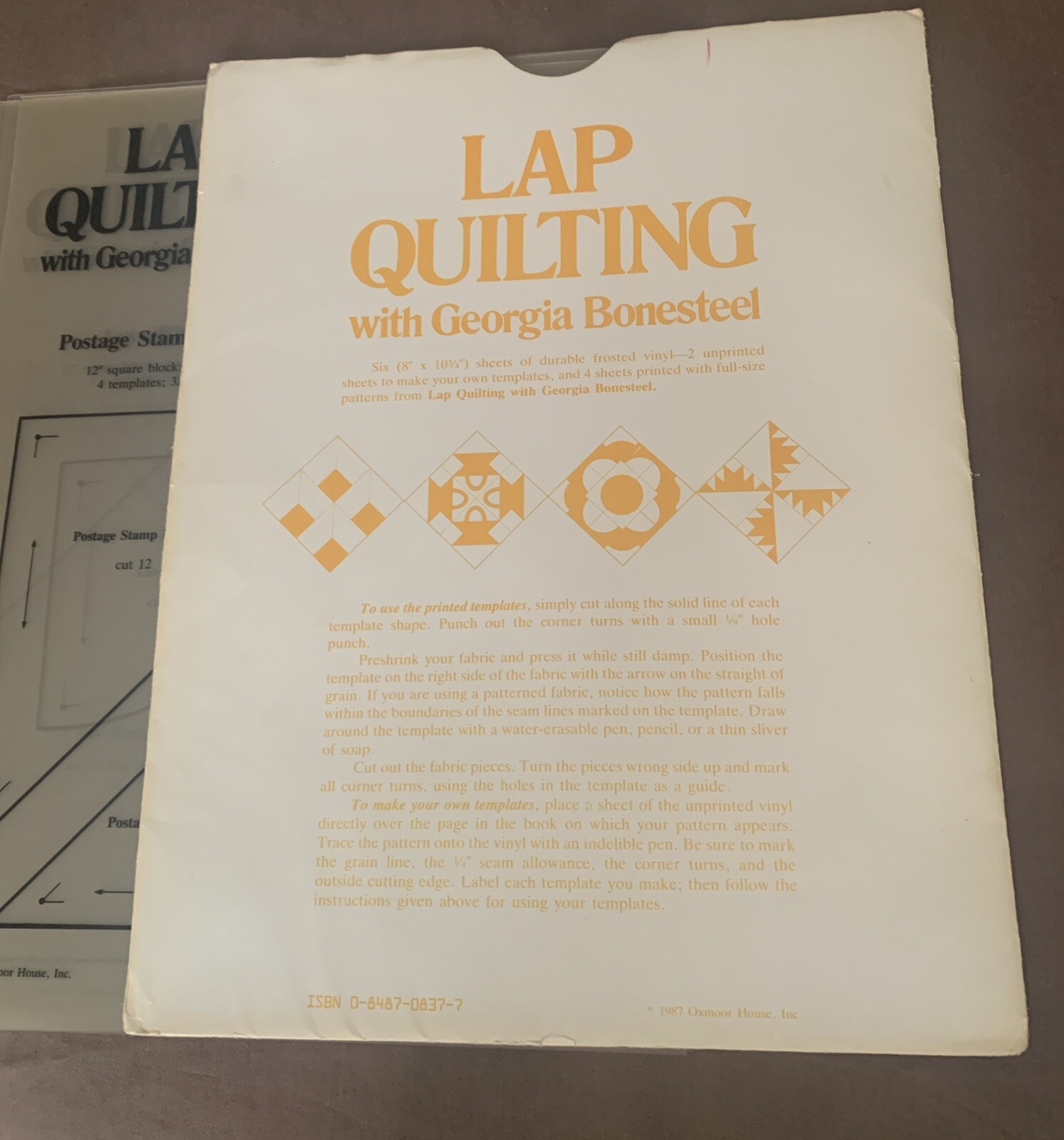 6 Vtg Lap Quilting Templates Georgia Bonesteel Uncut Attic Windows Love Ring +