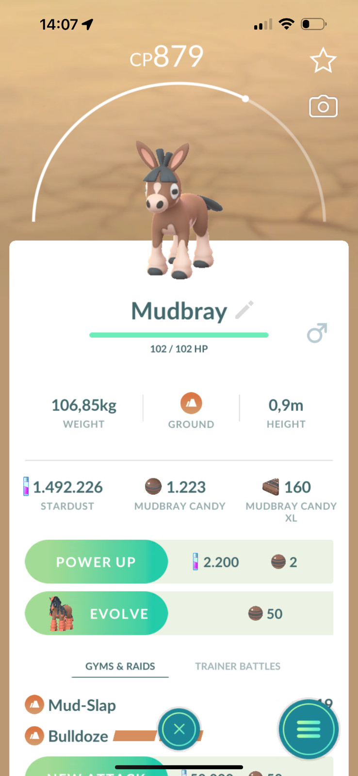 Pokémon Go | Mudsdale , Mudbray Evolution | Trade 20k stardust