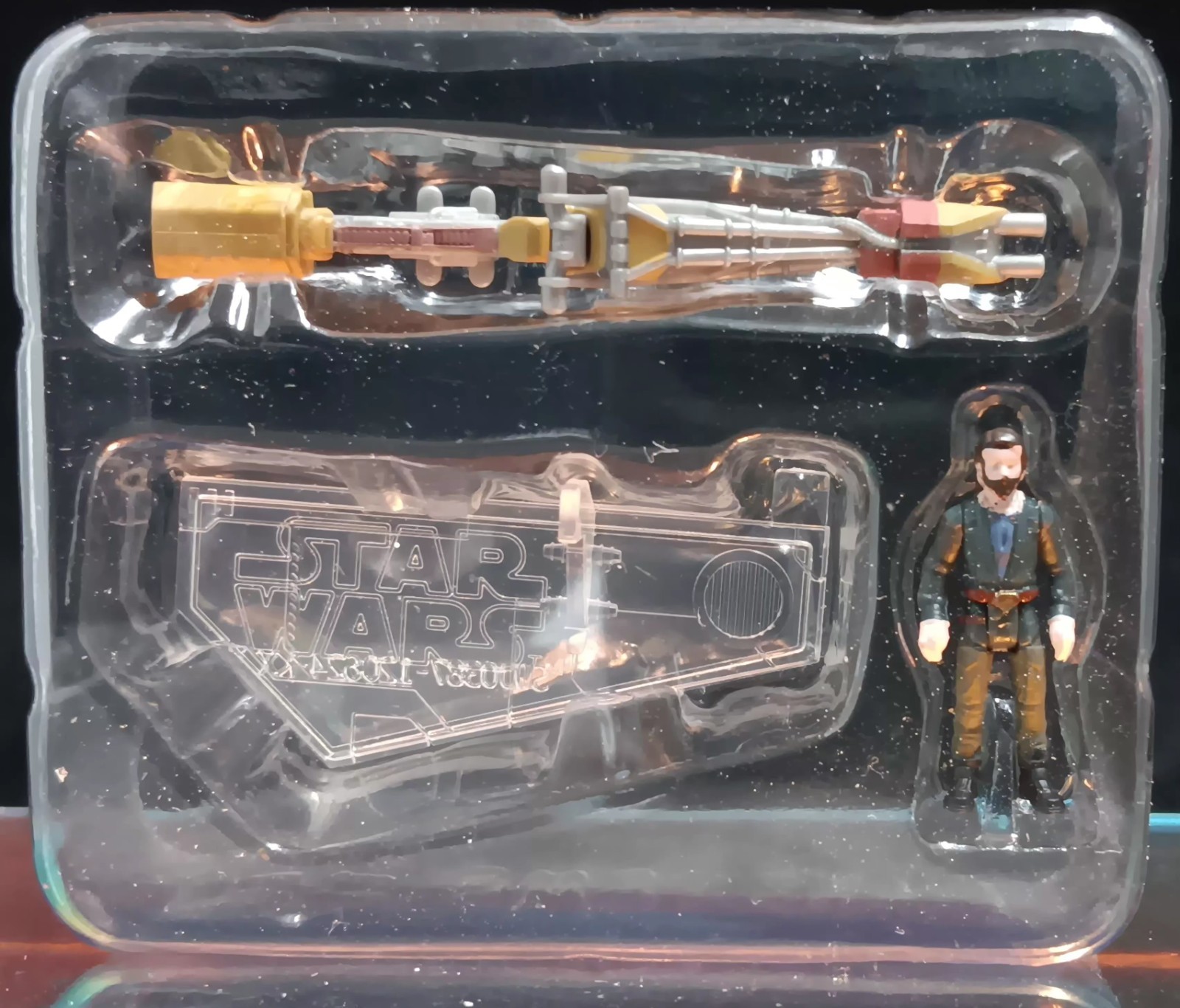 Star Wars CASSIAN ANDOR & SPEEDER Micro Galaxy Squadron Scout Class S8