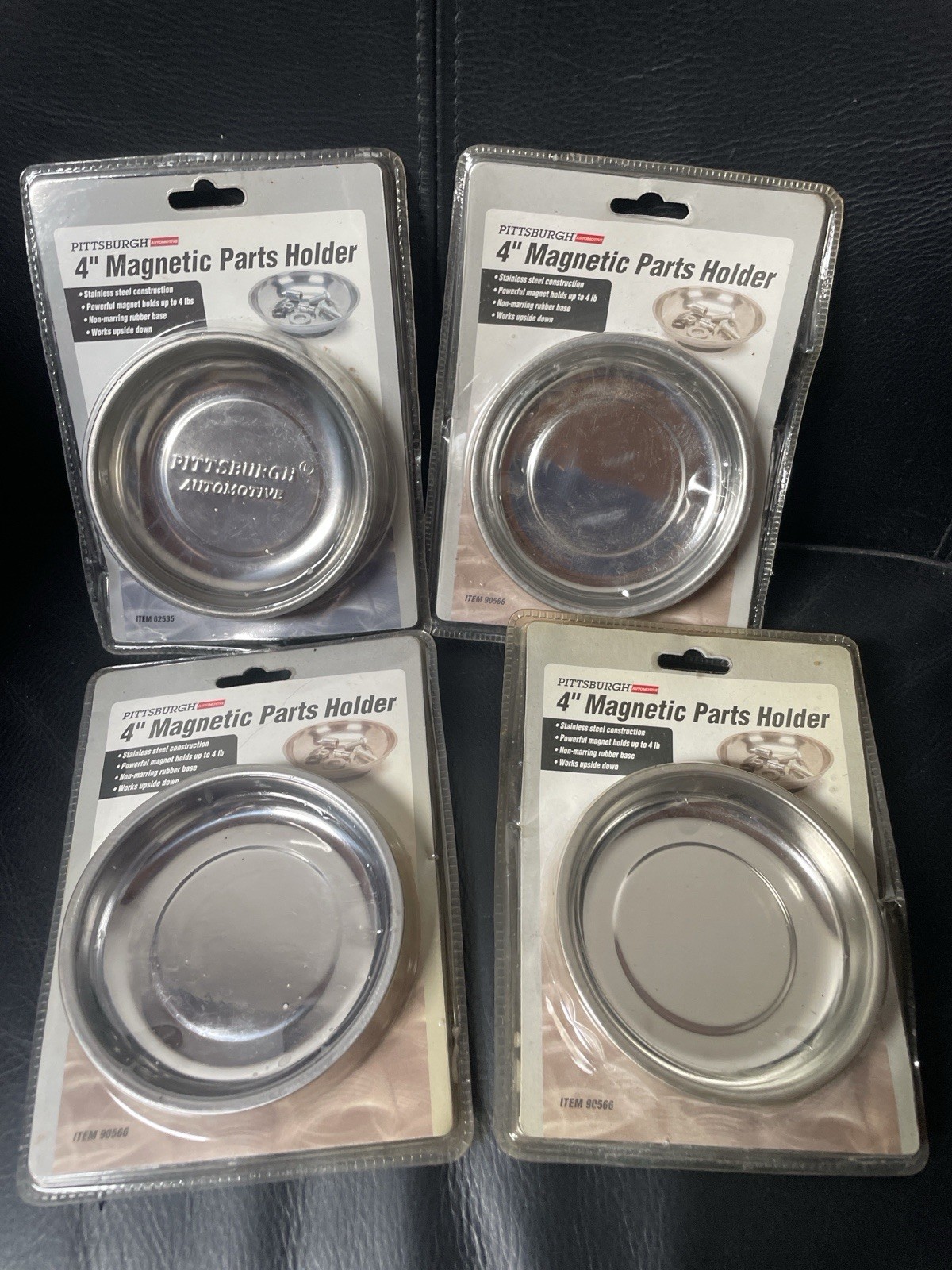 Lot of 3 – Pittsburgh 4” Magnetic Parts Holders Item #90566 – Brand New