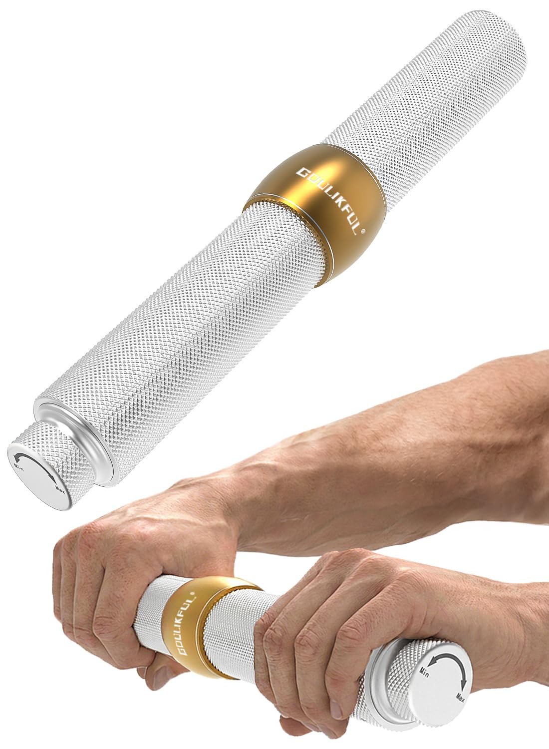 Grip Strength Trainer, Aluminum Alloy Forearm Strengthener Wrist Trainer with...