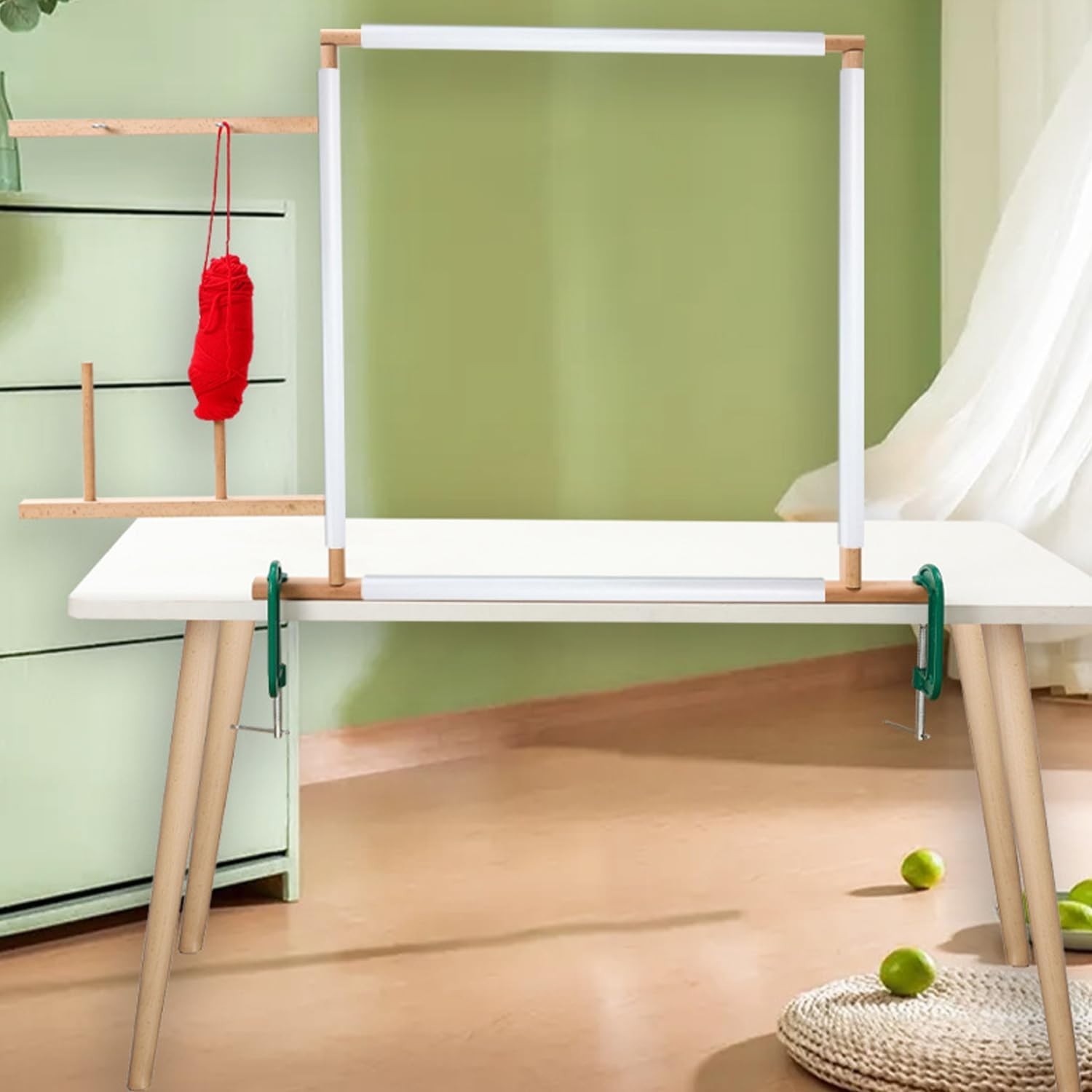 All-in-One Tufting Frame for Beginners Rug Making Frame with Stand 27.5"x 27.5"