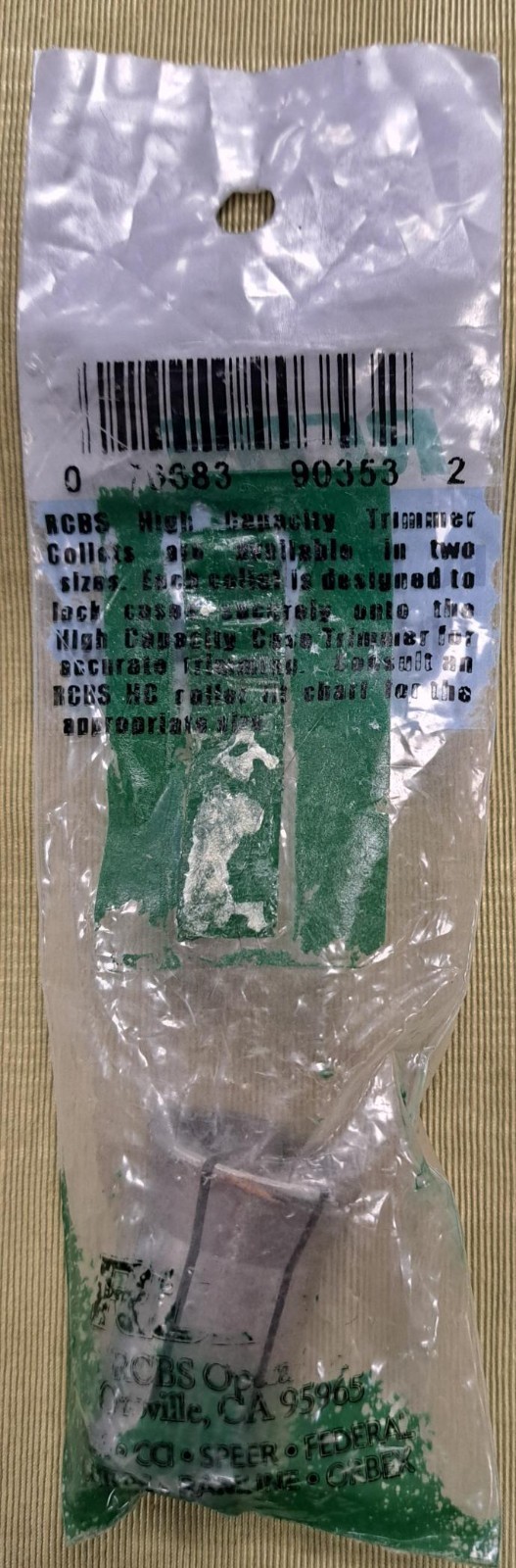 RCBS HC trimmer collet #01 90353 NOS
