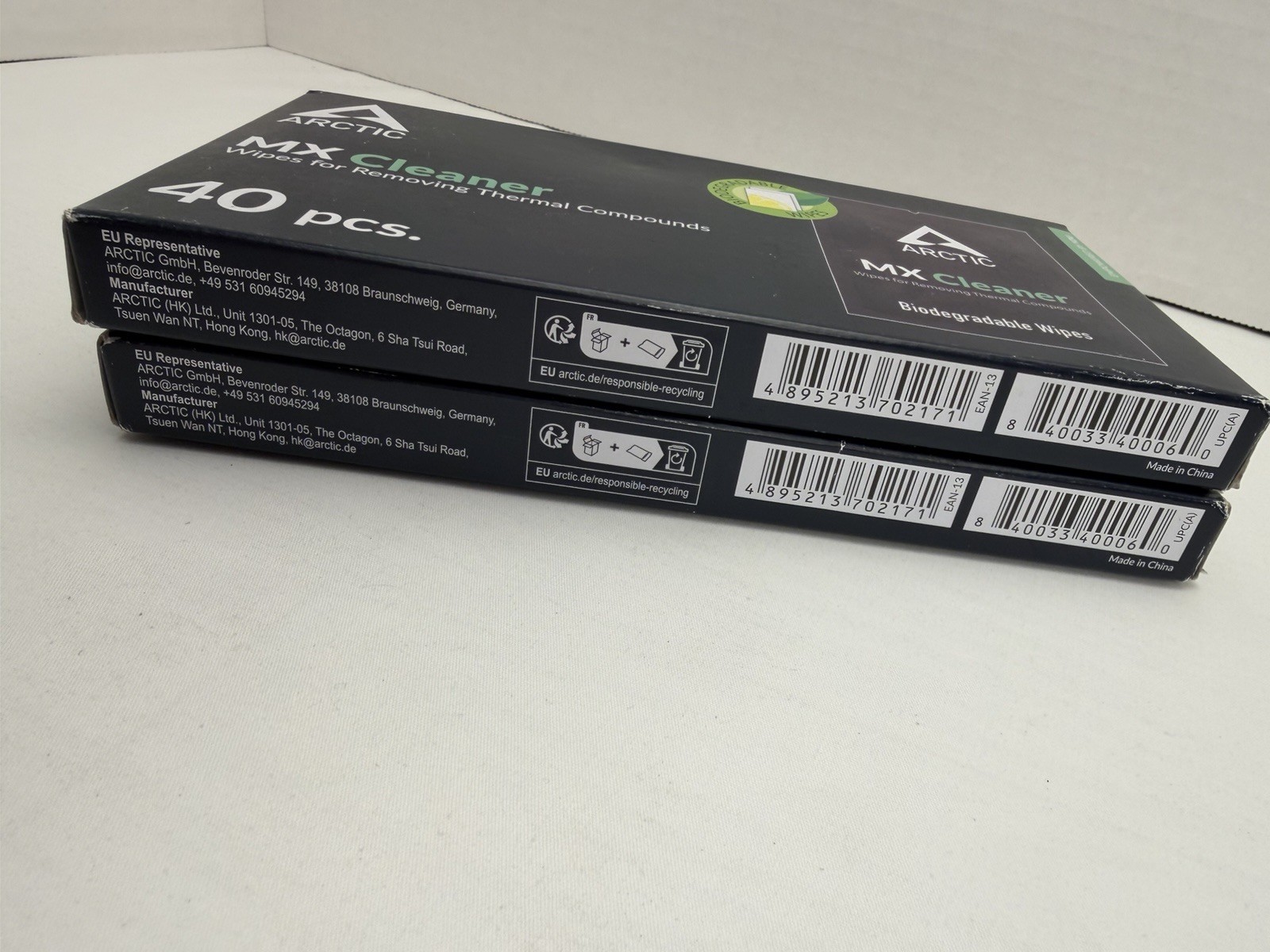 Artic MX Cleaner Wipes remove Thermal Compounds CPU GPU Limonene Based Qty.2-80