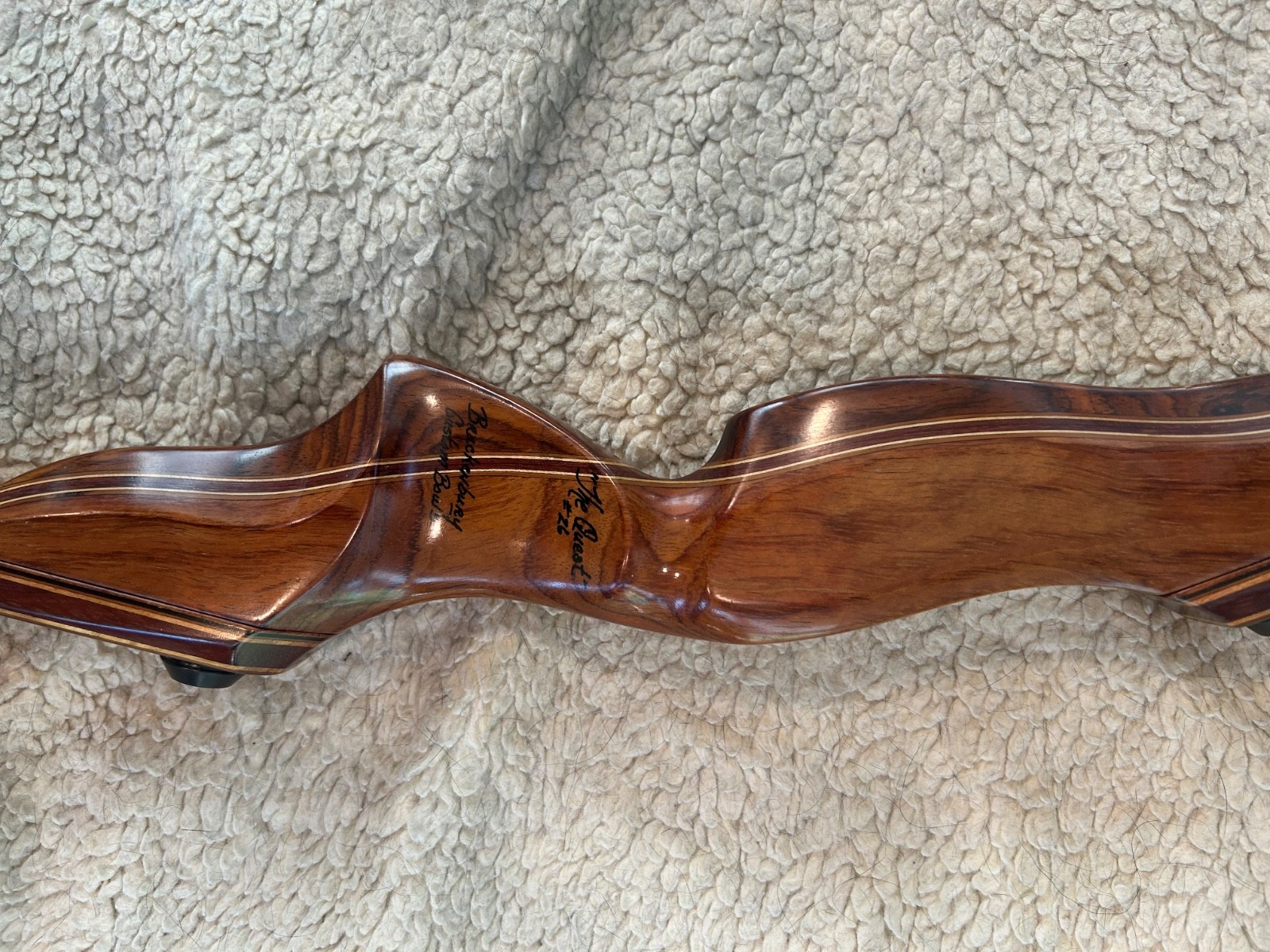 rare Brackenbury recurve bow (exotic woods)