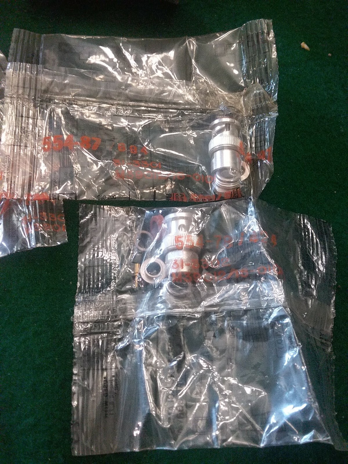 Amphenol Connectors Lot Of 10 554-87 / 78 Nos