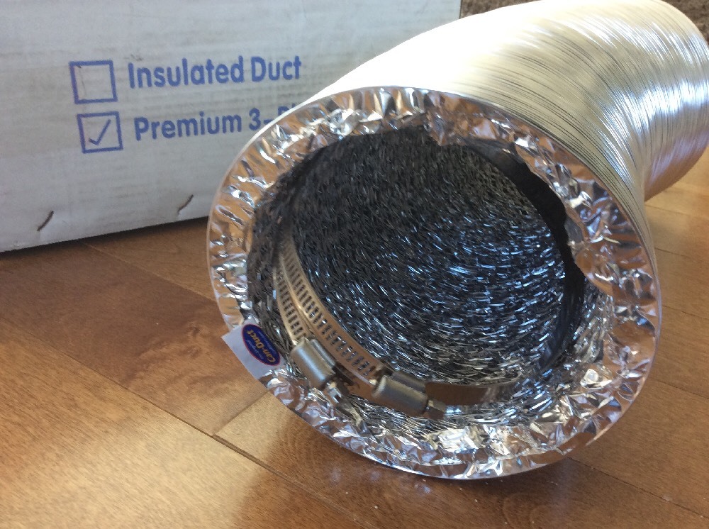 The Original Can-Duct™ Premium Can Fan Silver/Silver 3-ply - 6" Premium by 25 ft