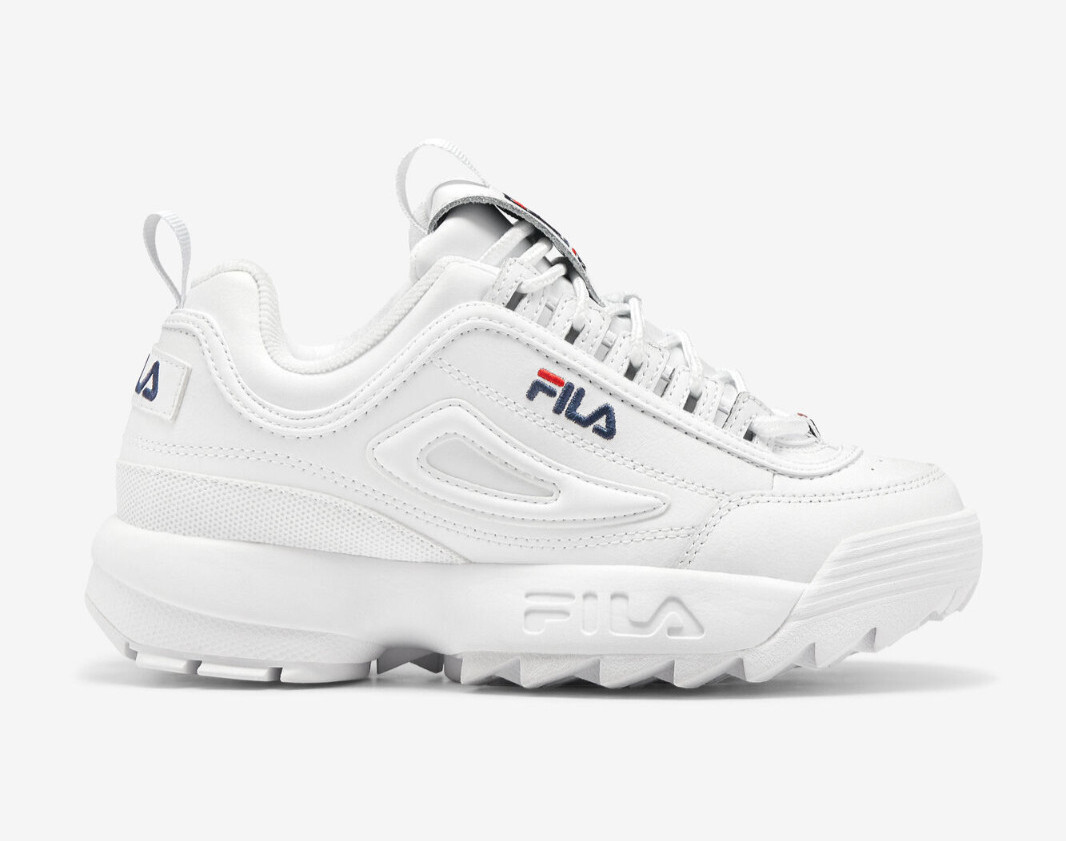 Men's Fila Disruptor II Premium White/Navy/Red 1FM00139-125
