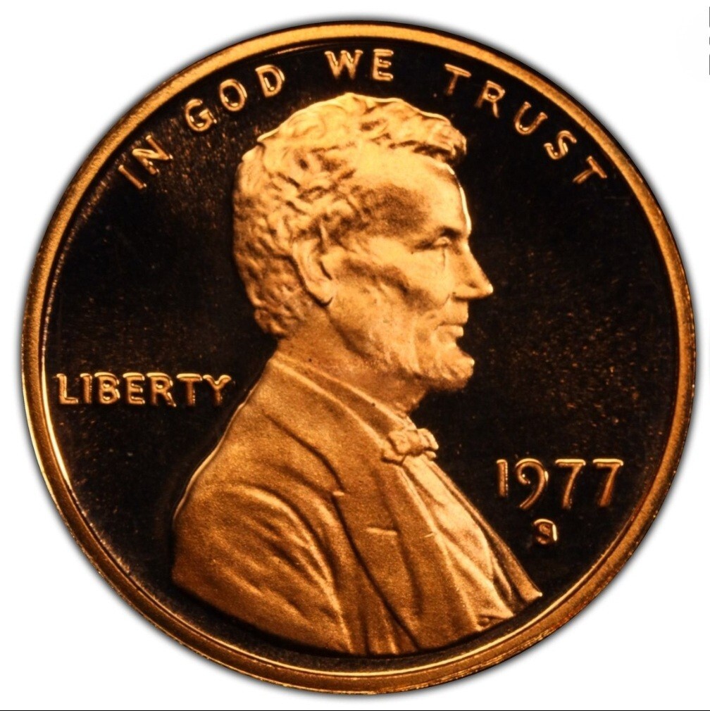Lincoln Memorial Cent Penny 1977 S PCGS PR 69 RED DCAM 1c Coin Lot Estate Sale