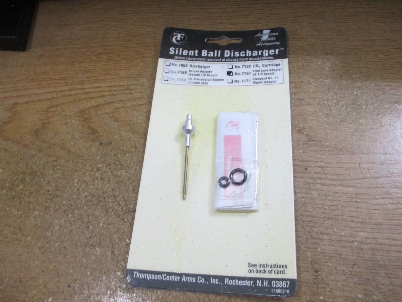 Thompson Center 7167 Silent Ball Discharge adapter flintlock T/C Scout