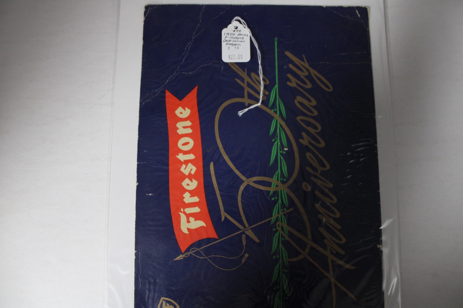 Vintage Harvey Firestone Dedication Program Golf, 1950, Akron, OH