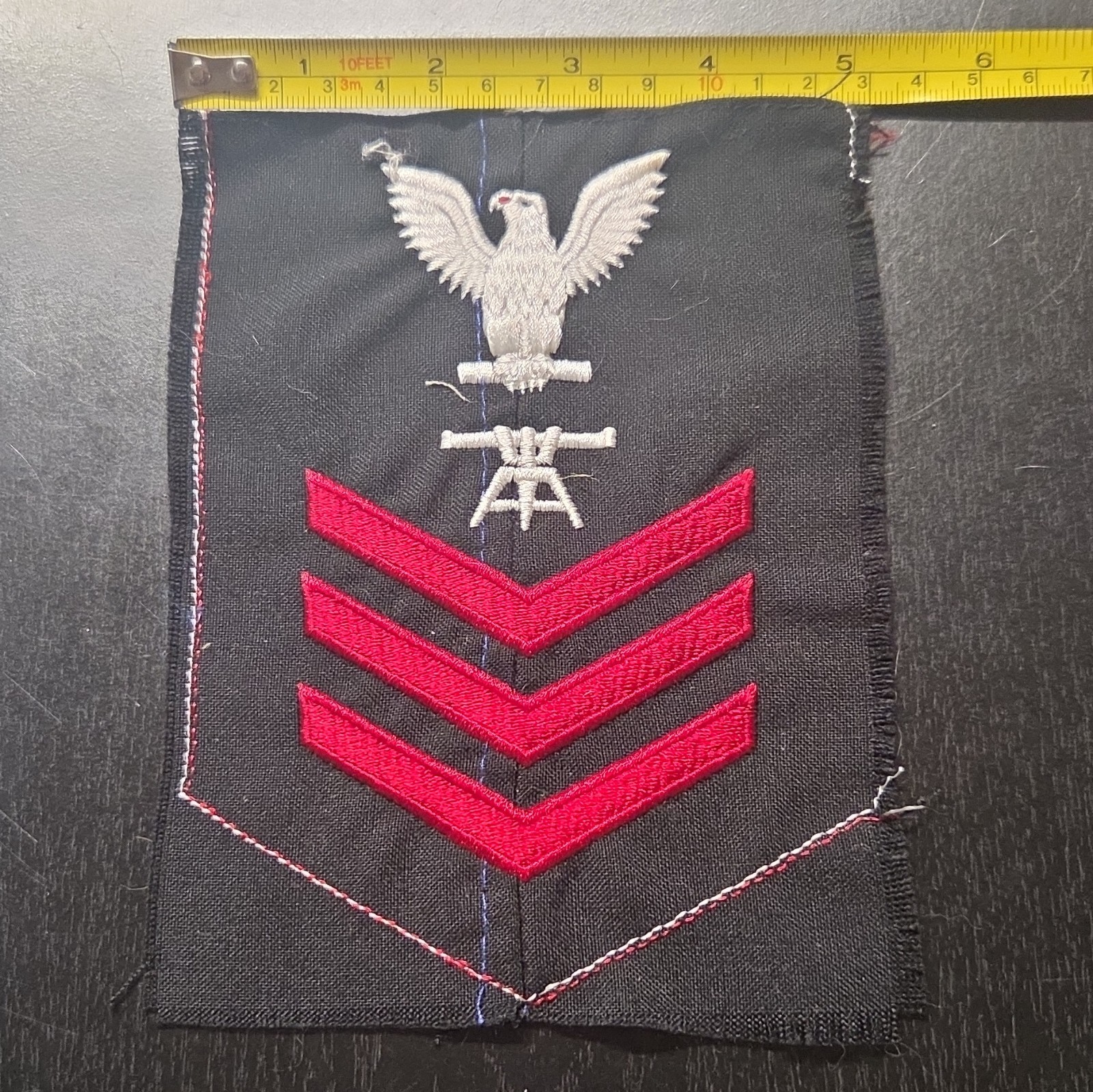 US Navy Fire Control Tech First Class Embroidered Sewn on Uniform