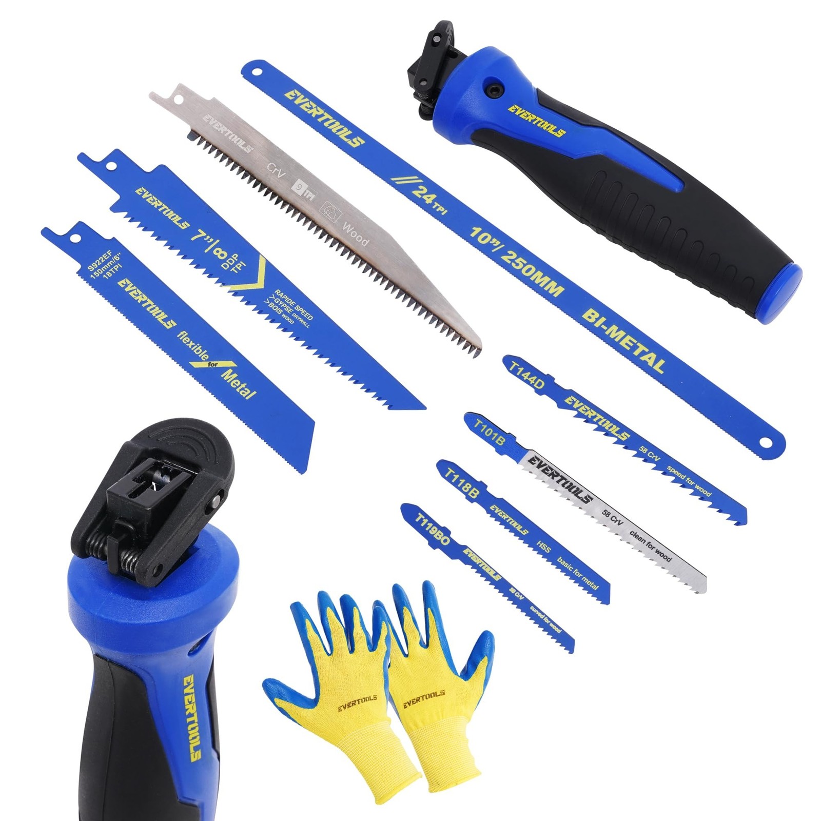 8-in-1 Multi-Blade Hand Saw, Small Hacksaw, Long Handsaws, Jab Saw, Mini Blad...