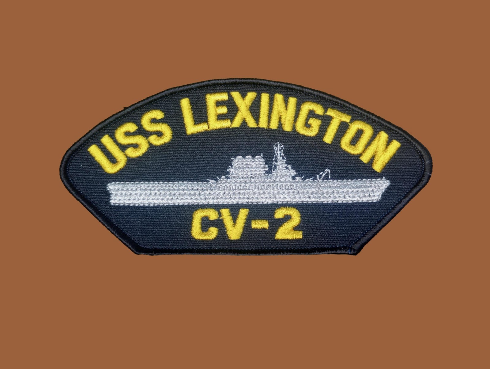 USS LEXINGTON CV-2 U.S NAVY CARRIER SHIP HAT PATCH U.S.A MADE HEAT TRANSFER