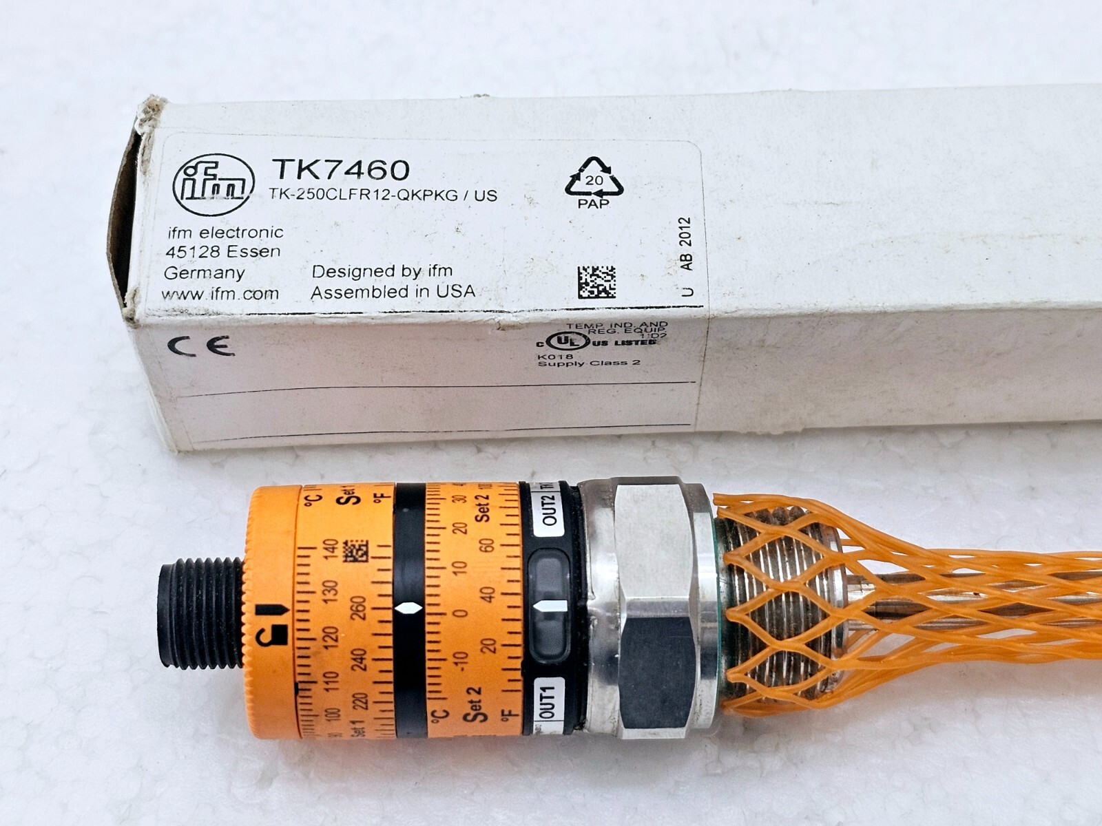 IFM TK7460 TEMPERATURE SWITCH WITH INTUTIVE SWITCH POINT SETTING (NEW OPEN BOX)