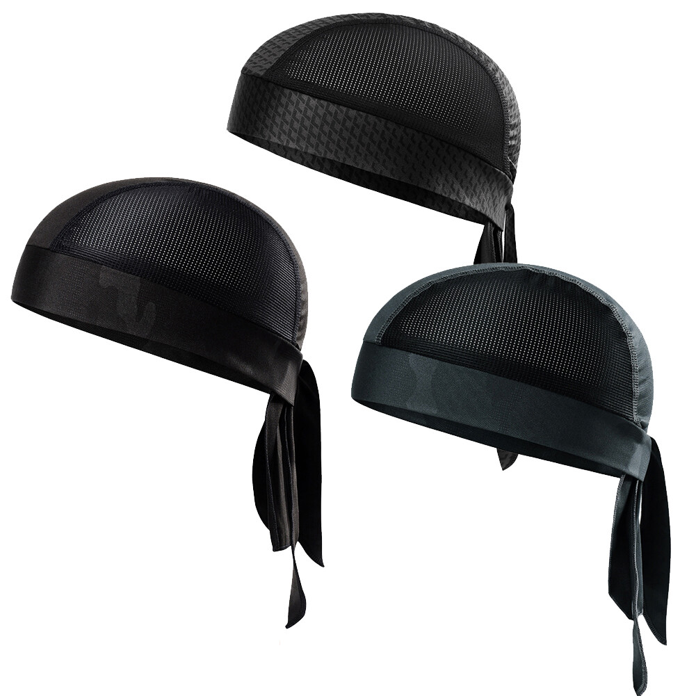 Cycling Sweat Wicking Cap UV Protection Bandana Hat Skull Cap Pirate Hat for Men