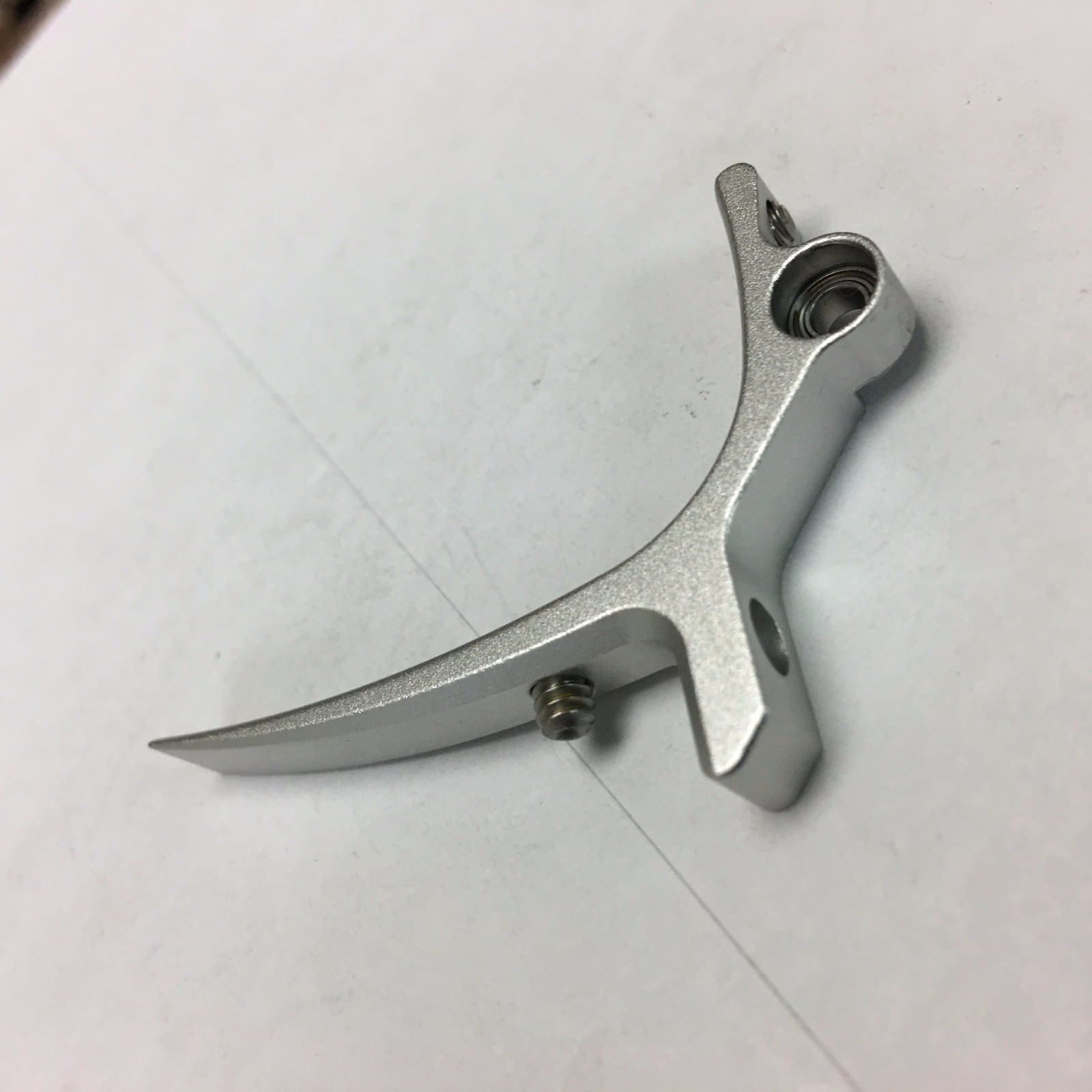 NEW - Custom Products CP Paintball SLG Rake Trigger - Dust Silver